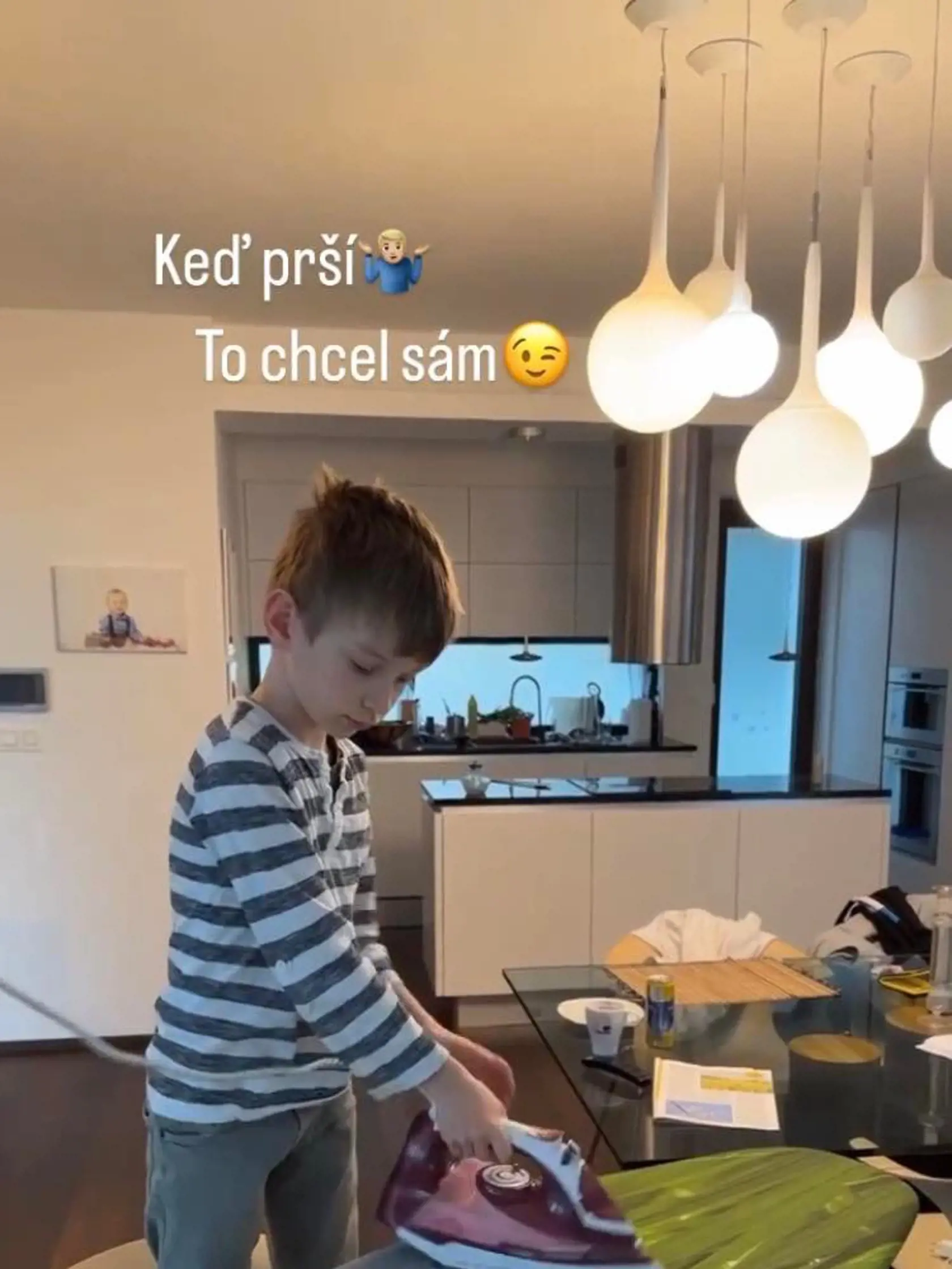 Najmladší syn Martina Nikodýma Martin už takto vyrástol.