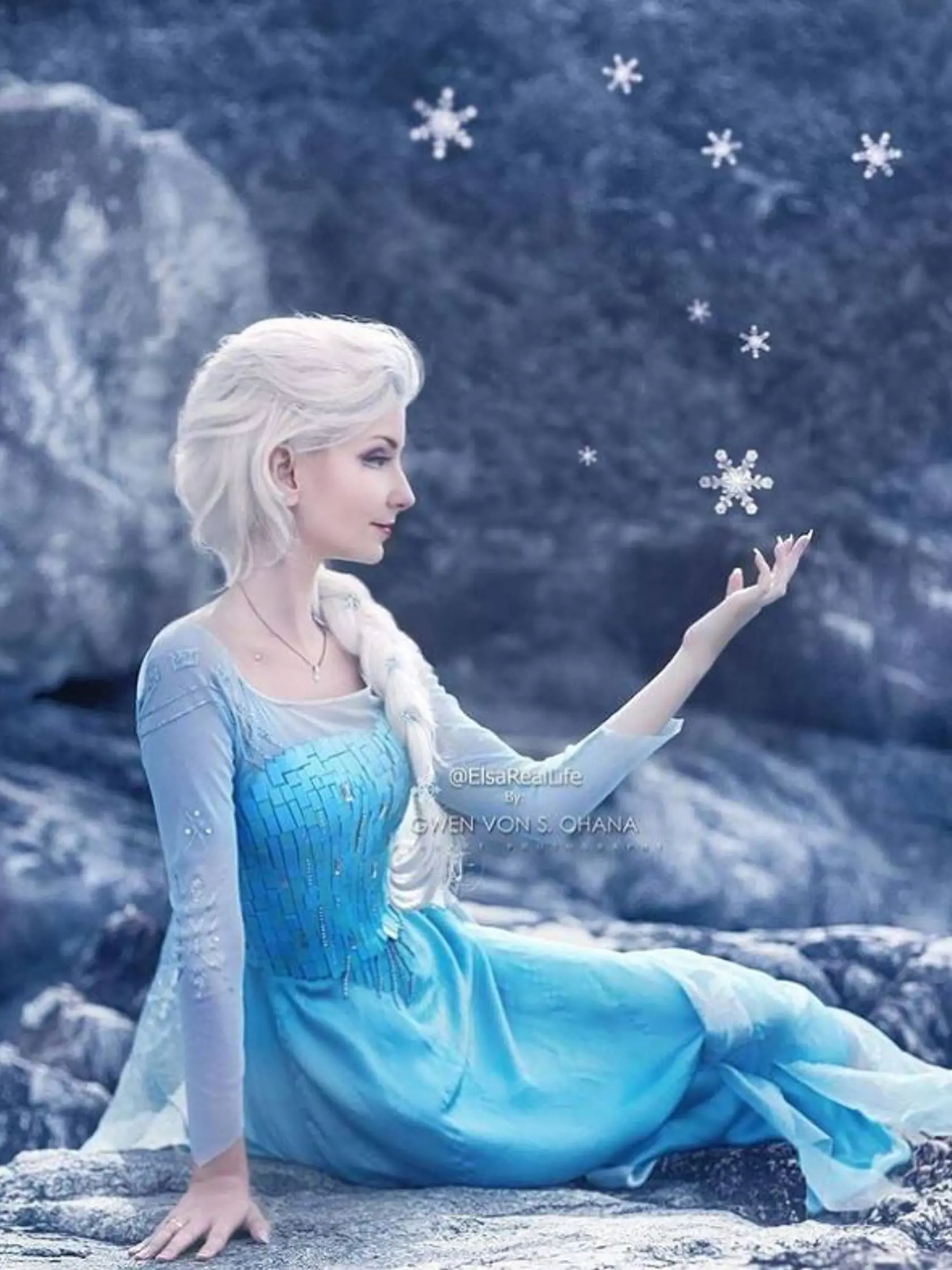 Andressa ako kópia Disney princeznej Elsy. Mnohí ju začali kopírovať.