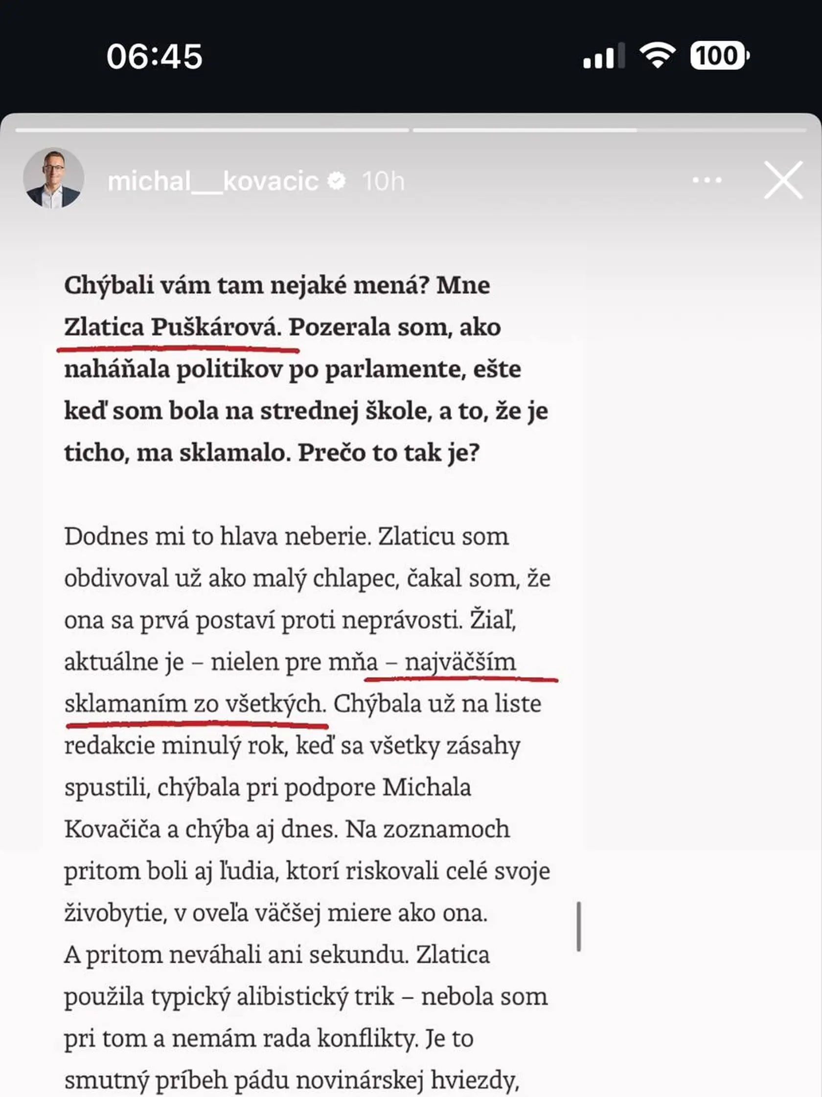 Michal Kovačič sa zhodol s Viktorom