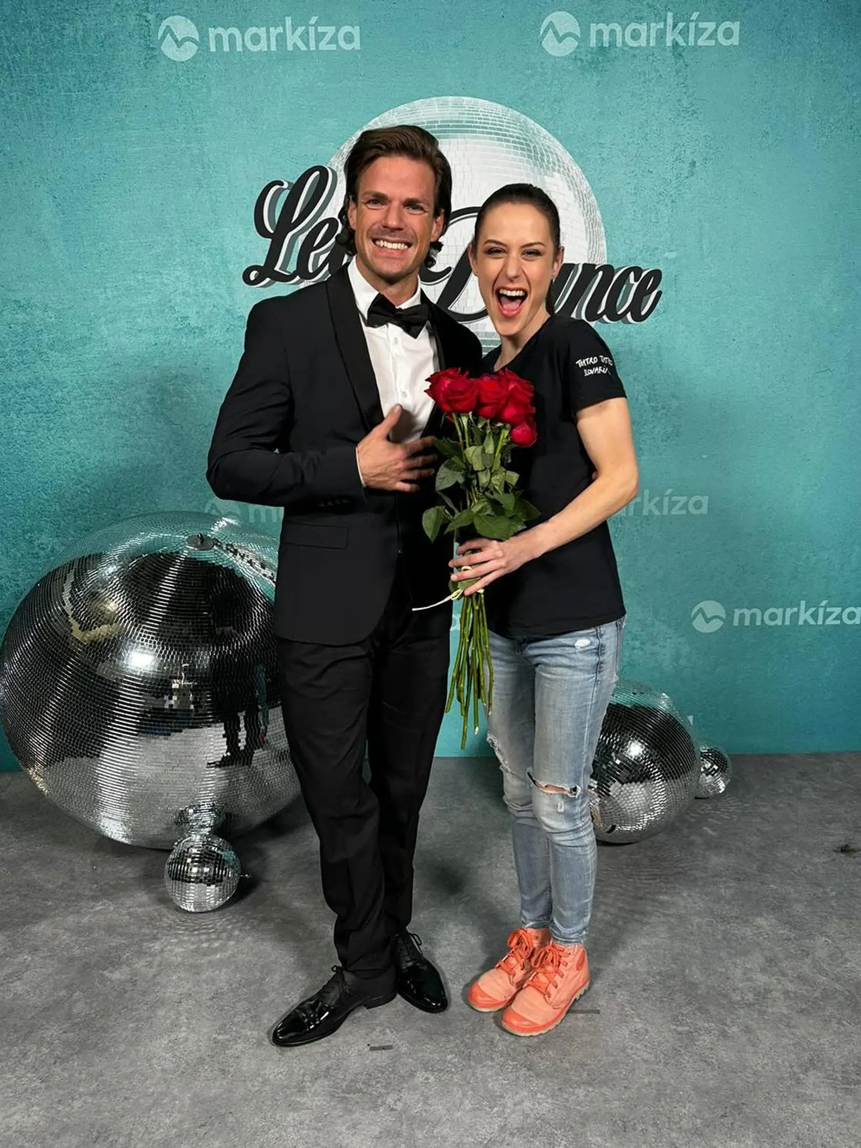 Radko Urbanyak a Anička Jakab Rakovská spolu nakrúcali dokrútku pre Let´s Dance.