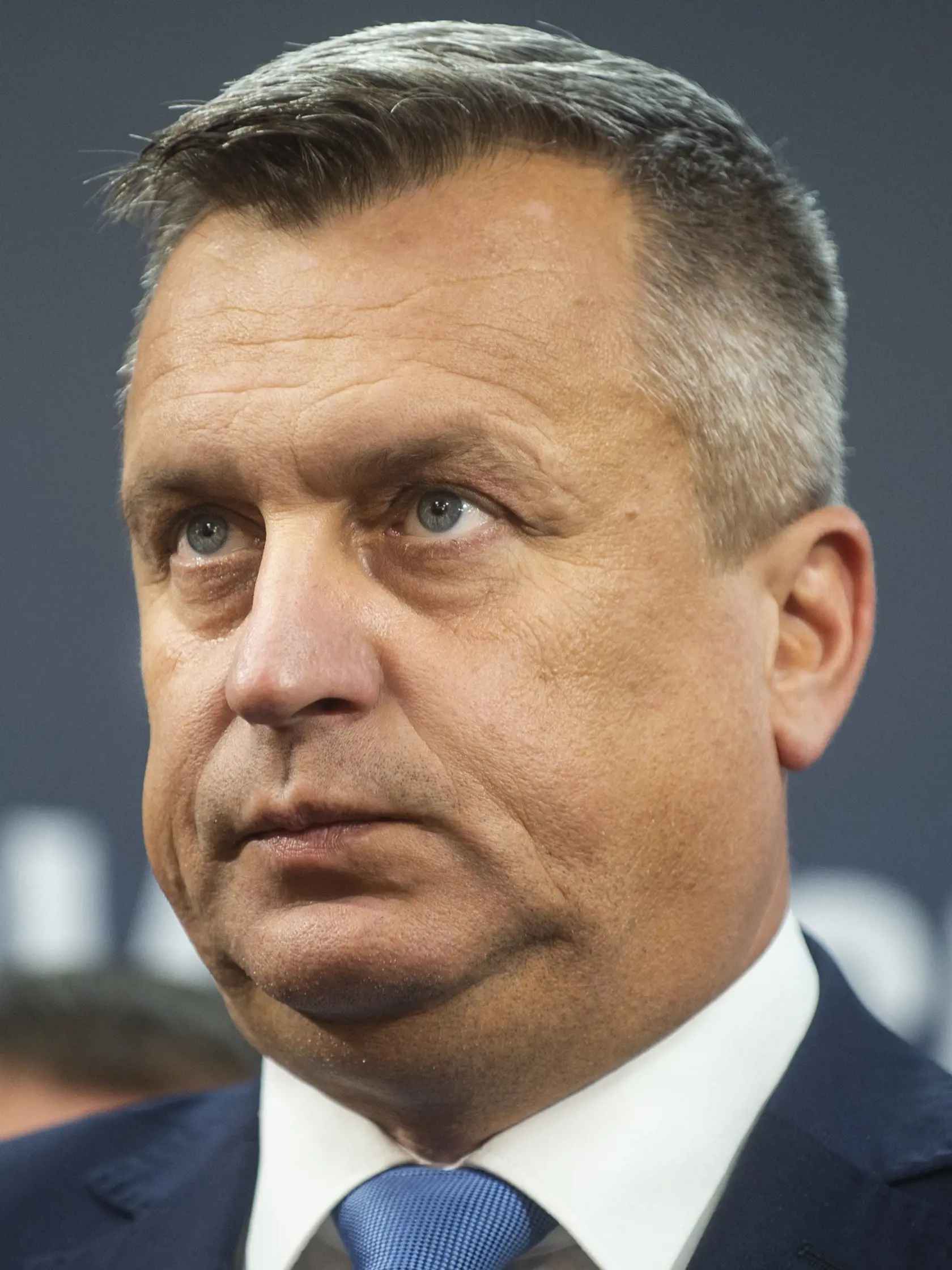 Na snímke novozvolený predseda Slovenskej národnej strany (SNS) Andrej Danko počas tlačovej konferencie po sneme strany 7. októbra 2023 v Bratislave. FOTO TASR – Jakub Kotian
