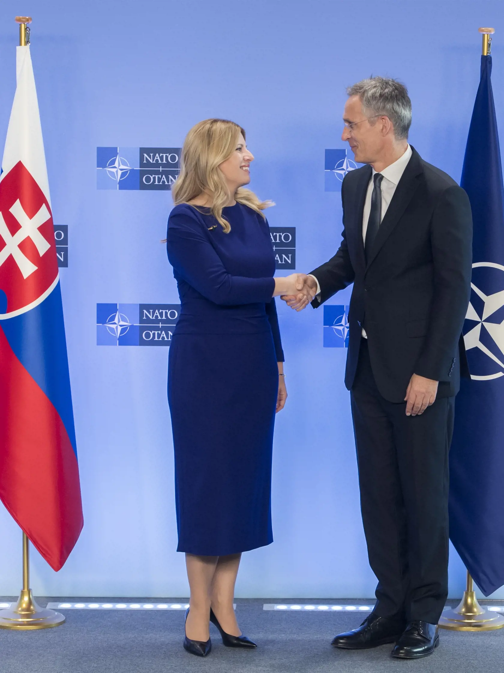 Prezidentka SR Zuzana Čaputová na oficiálnej návšteve Bruselu v spoločnosti šéfa NATO