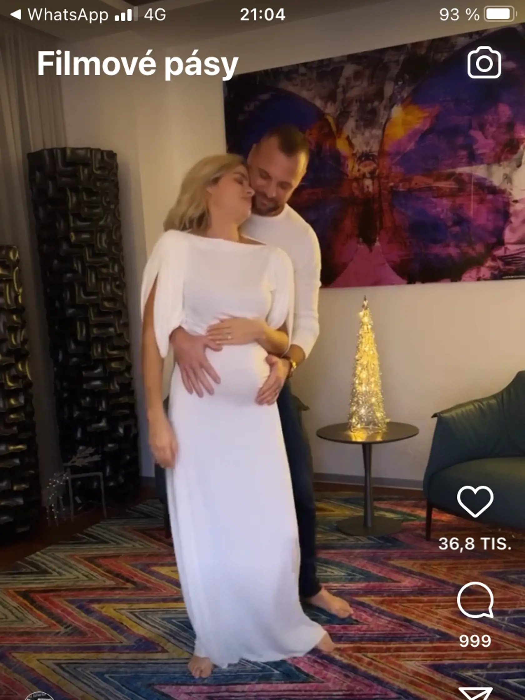 Ivana Gáborík svoje tehotenské bruško skrývala a používala pri tom aj rôzne filtre na sociálnych sieťach.