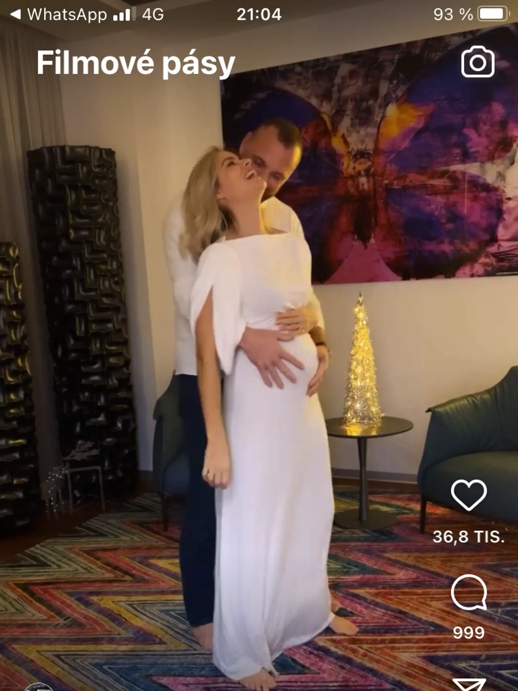 Ivana Gáborík svoje tehotenské bruško skrývala a používala pri tom aj rôzne filtre na sociálnych sieťach.