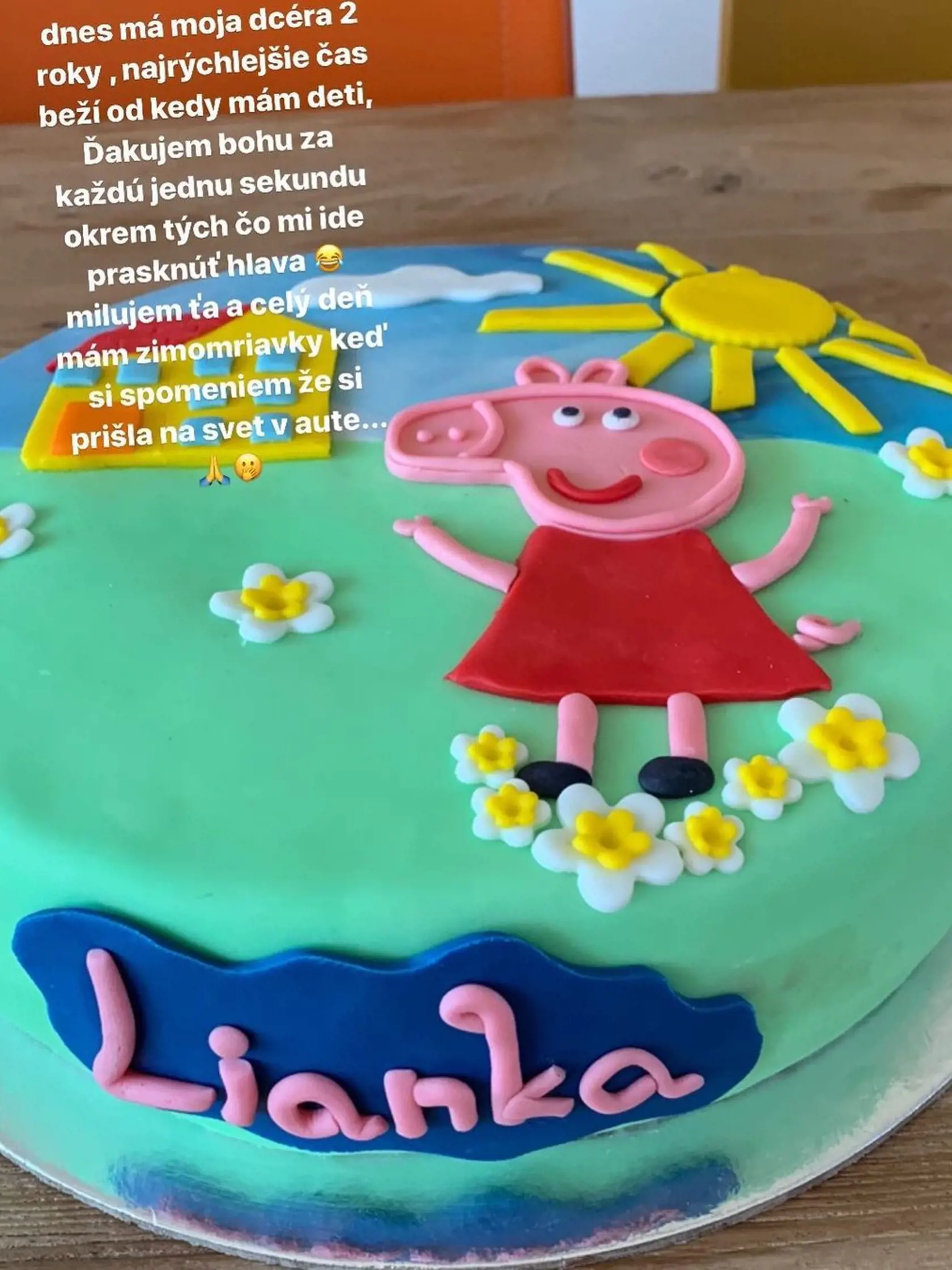Herečka Nela Pocisková sa pochválila aj takouto milou tortičkou pre dcérku.