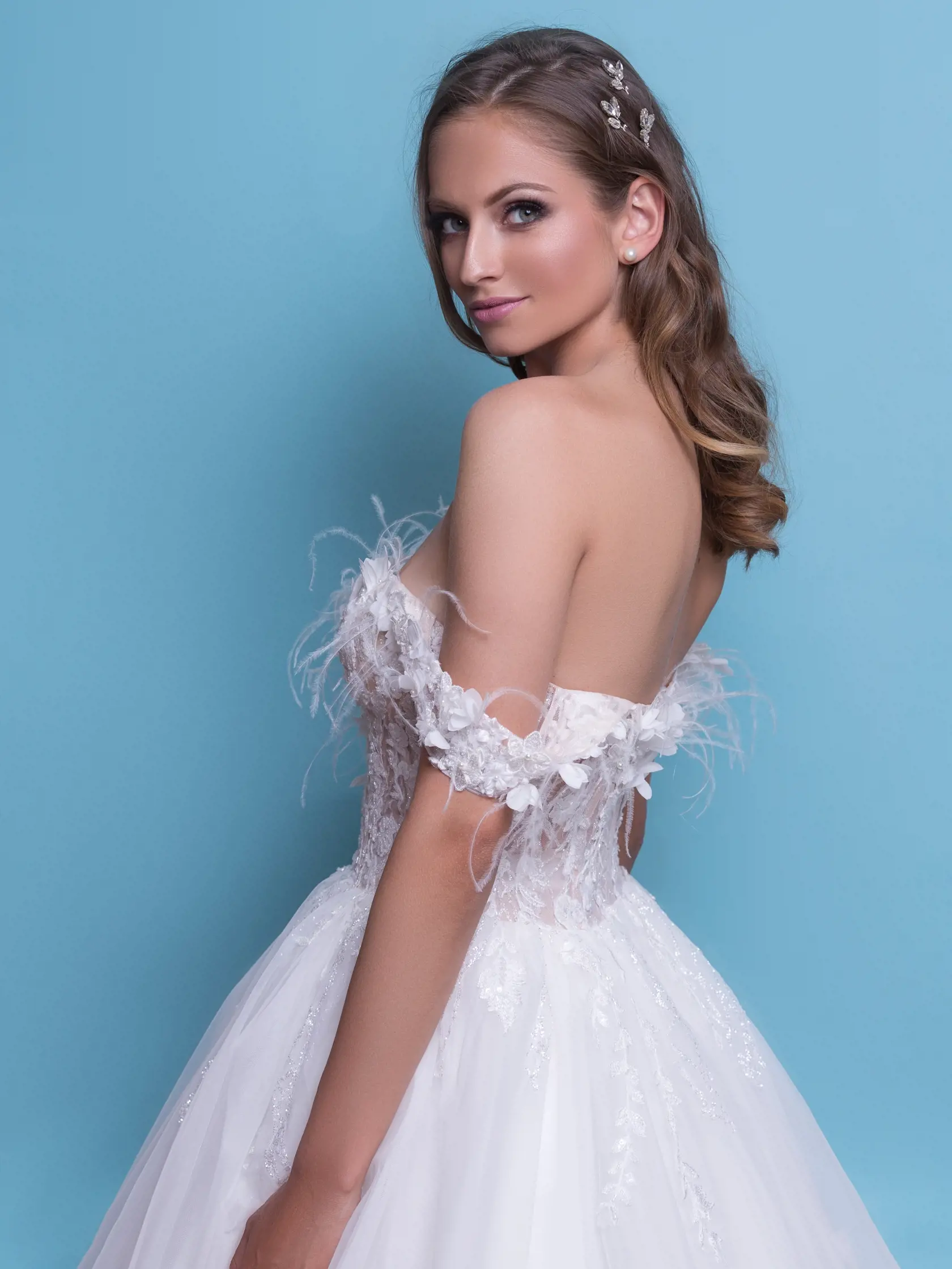 V svadobných šatách zo salónu Blonde Brunette vyzerala Tereza ako pravá princezná.