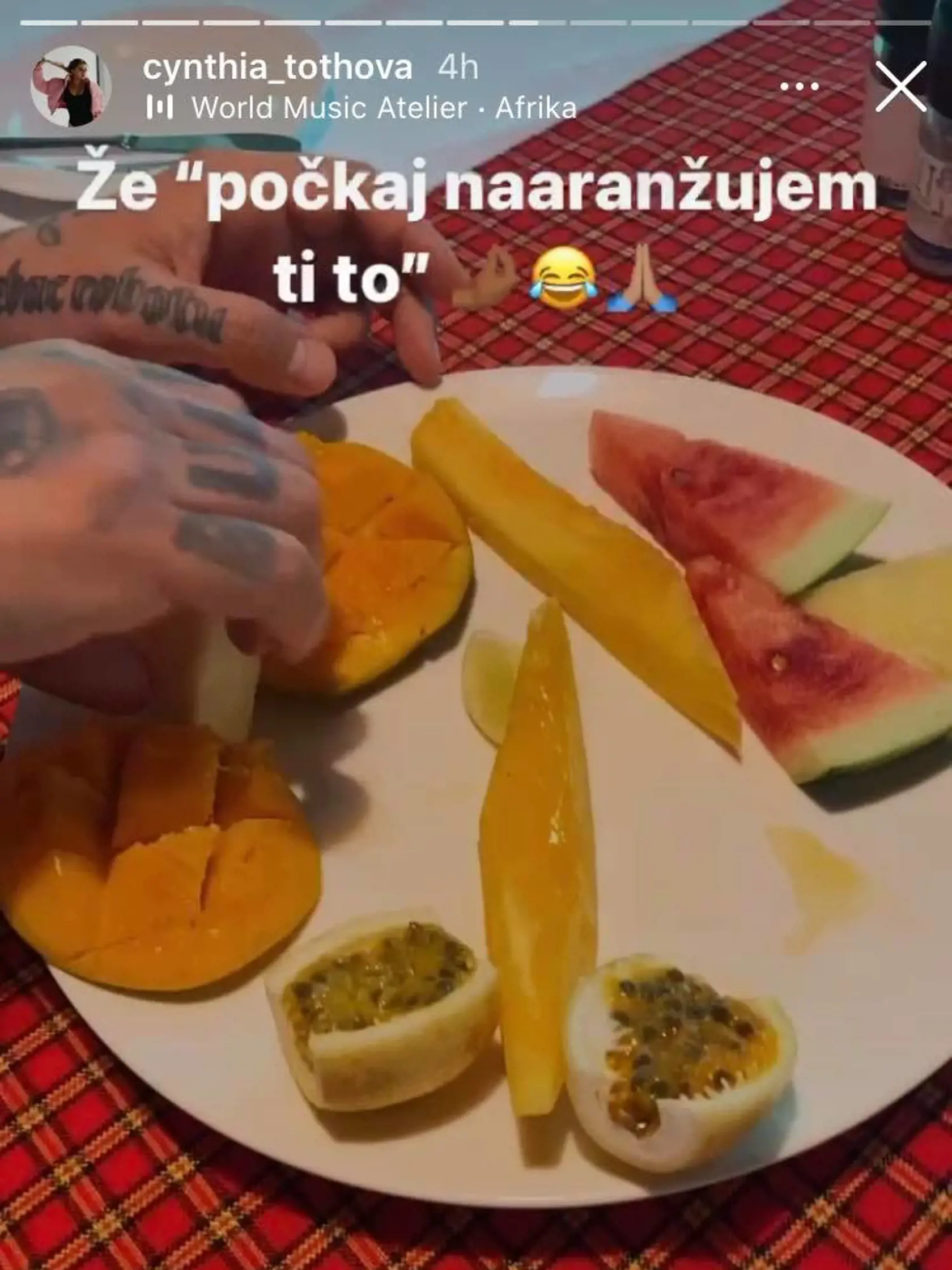 Separ na Zanzibare s mladučkou Cynthiou.