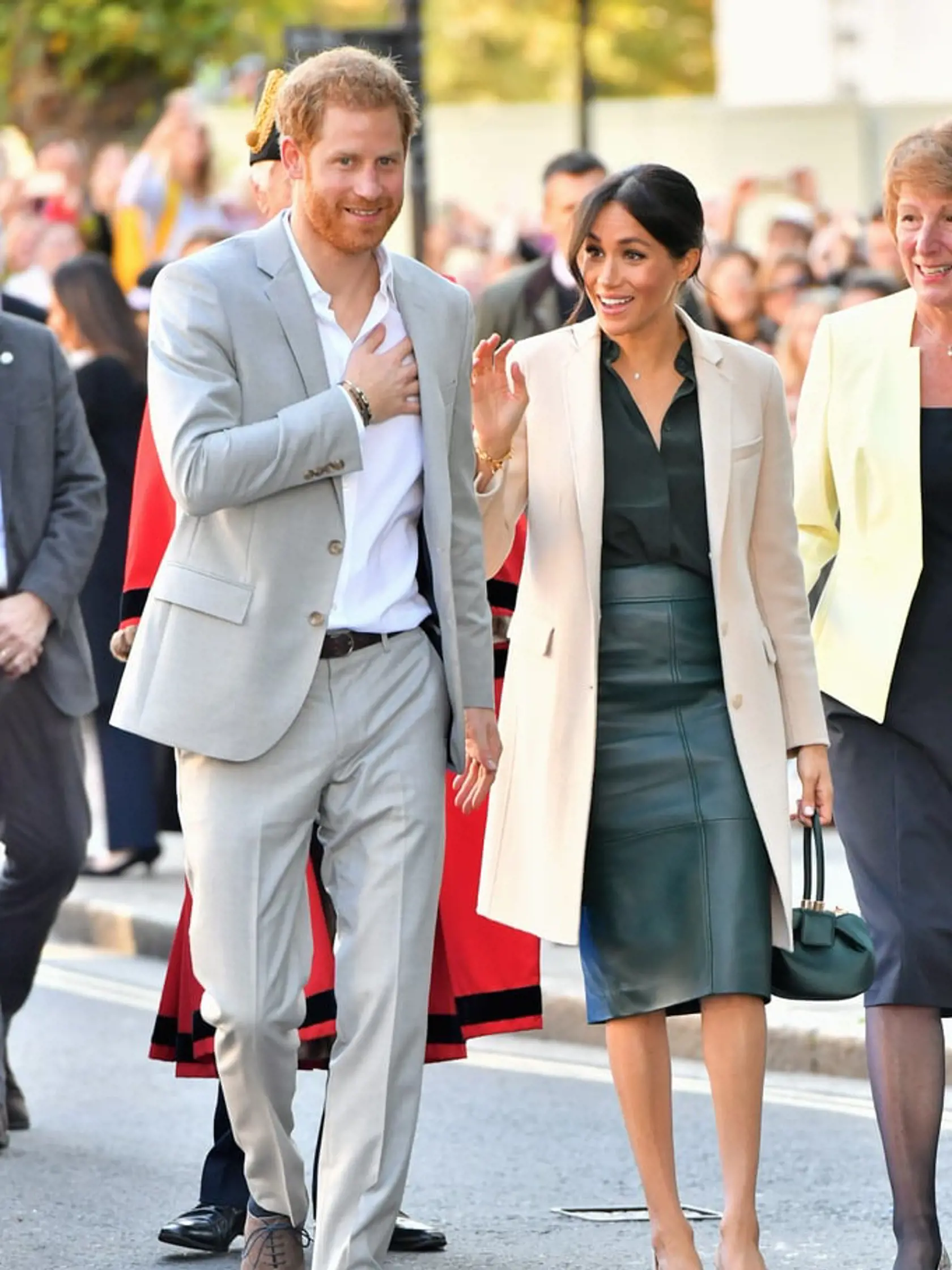 Princ Harry a vojvodkyňa Meghan na návšteve v Sussexe v októbri 2018.