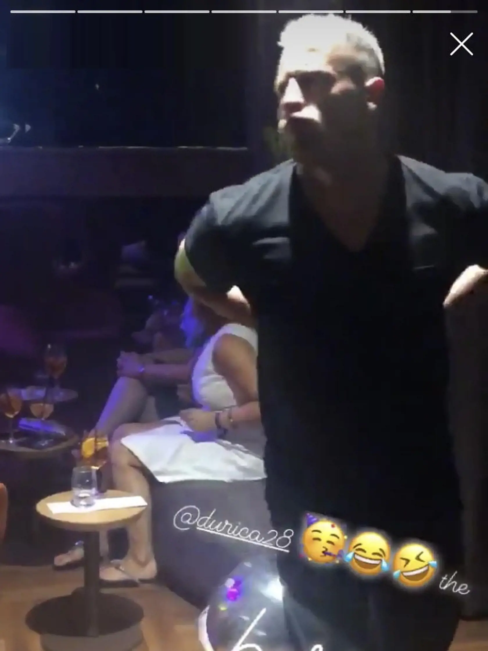Futbalista Ján Ďurica sa náramne bavil...