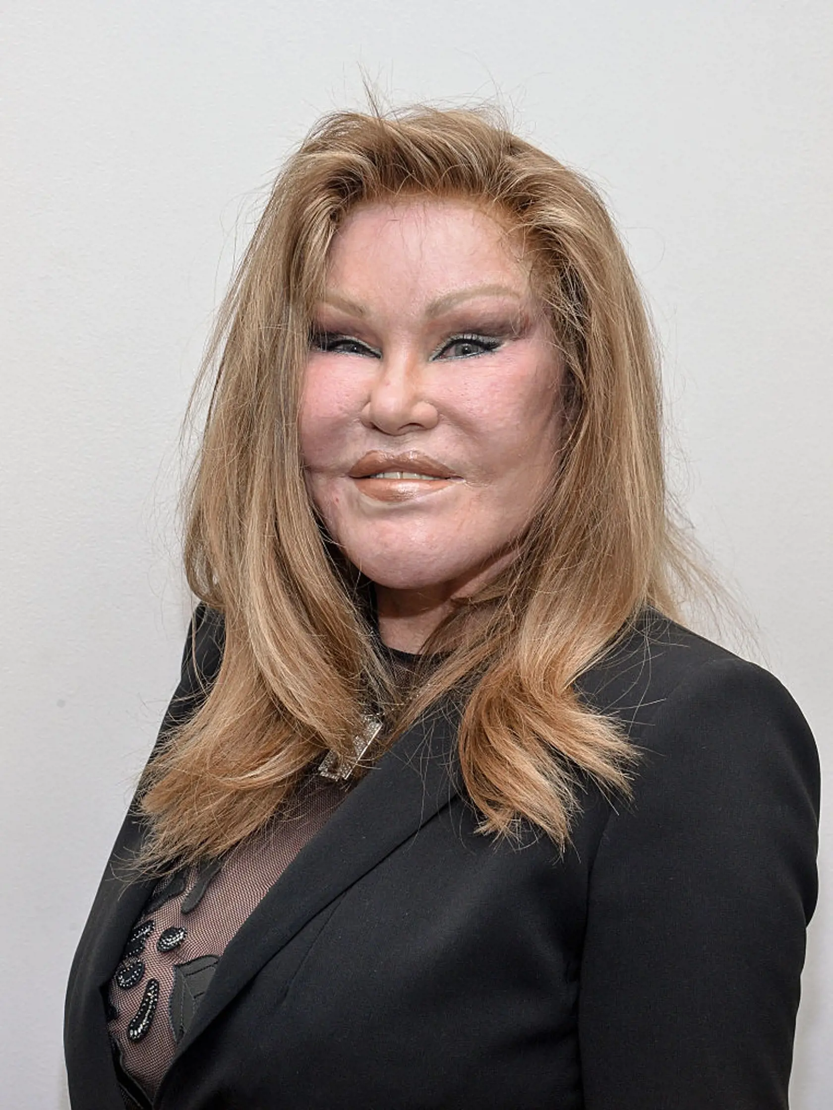 NEW YORK, NY - OCTOBER 08: (EXCLUSIVE COVERAGE) Jocelyn Wildenstein attends the Jean-Yves Klein: Chimeras Exhibition at Gallery Molly Krom on October 8, 2015 in New York City. (Photo by Grant Lamos IV/Getty Images)