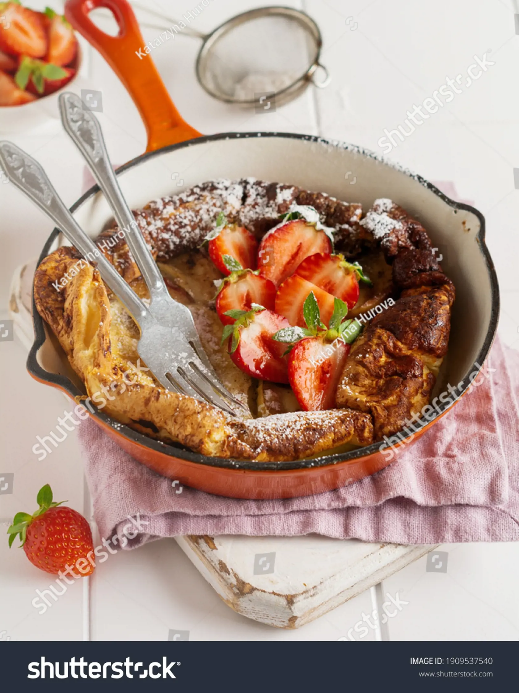 Dutch baby s jablkami