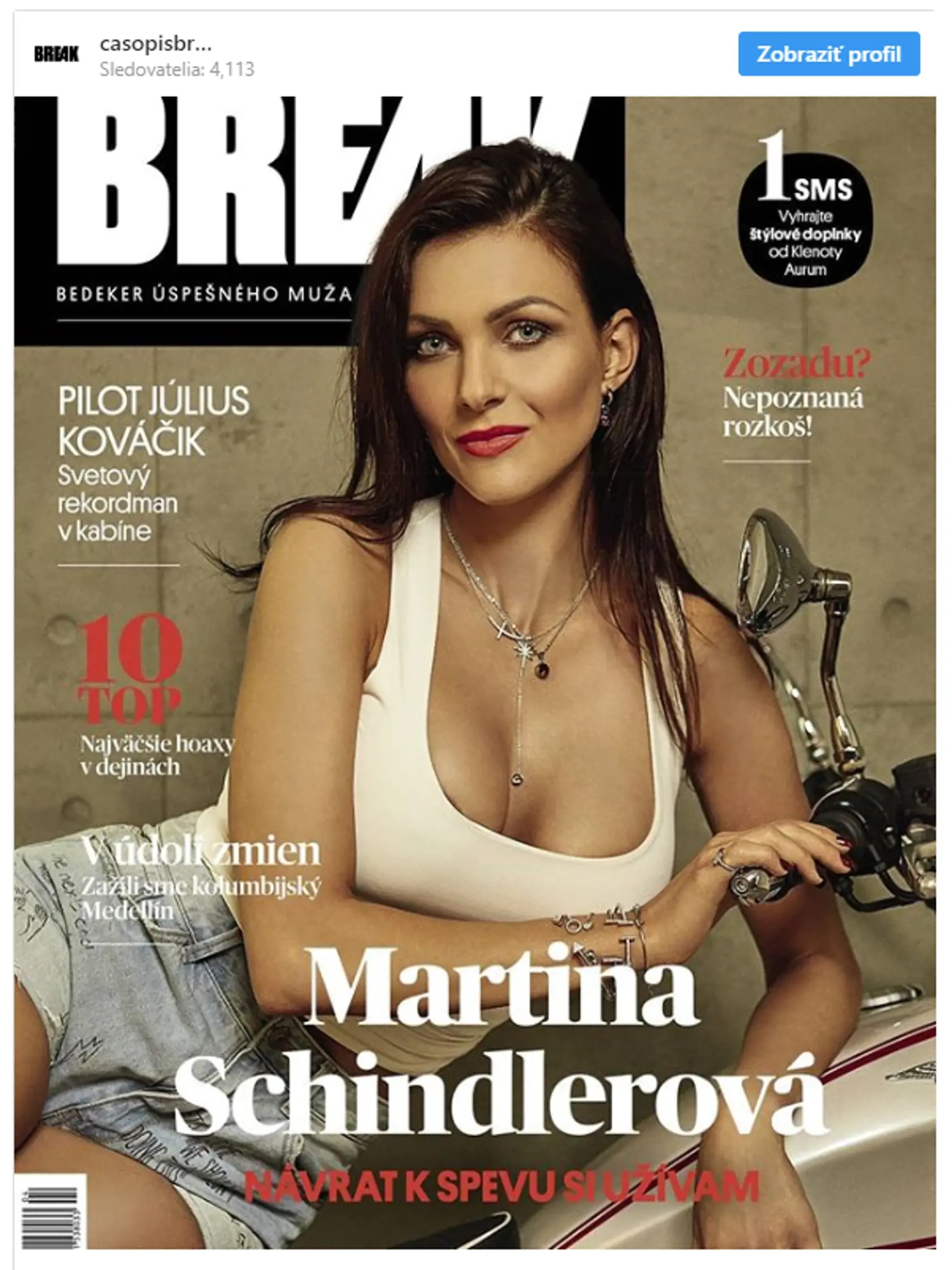 Martina Schindlerová nafotila sériu odvážnych fotiek.
