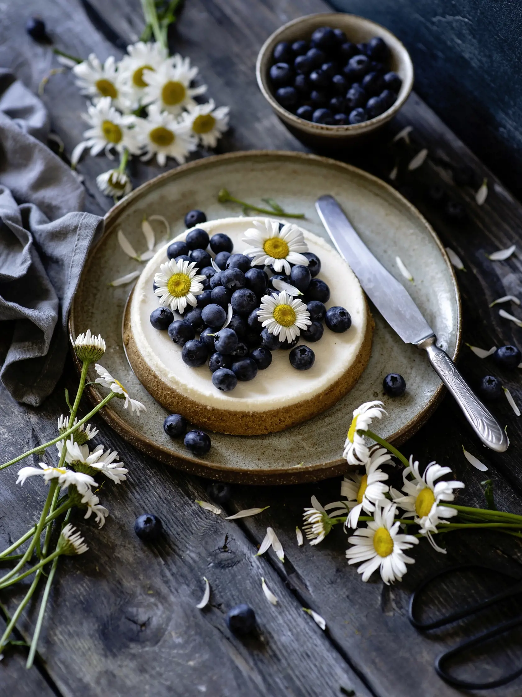 Čučoriedkový cheesecake