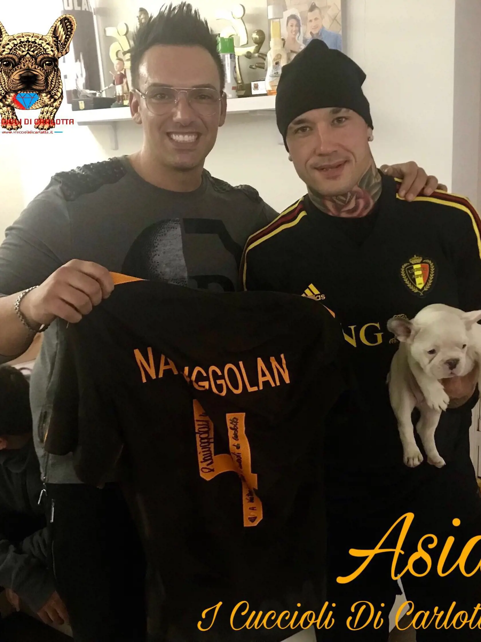 Prvou celebritou, ktorá si od Paola kúpila psíka, bol belgický futbalista Radja Nainggolan.