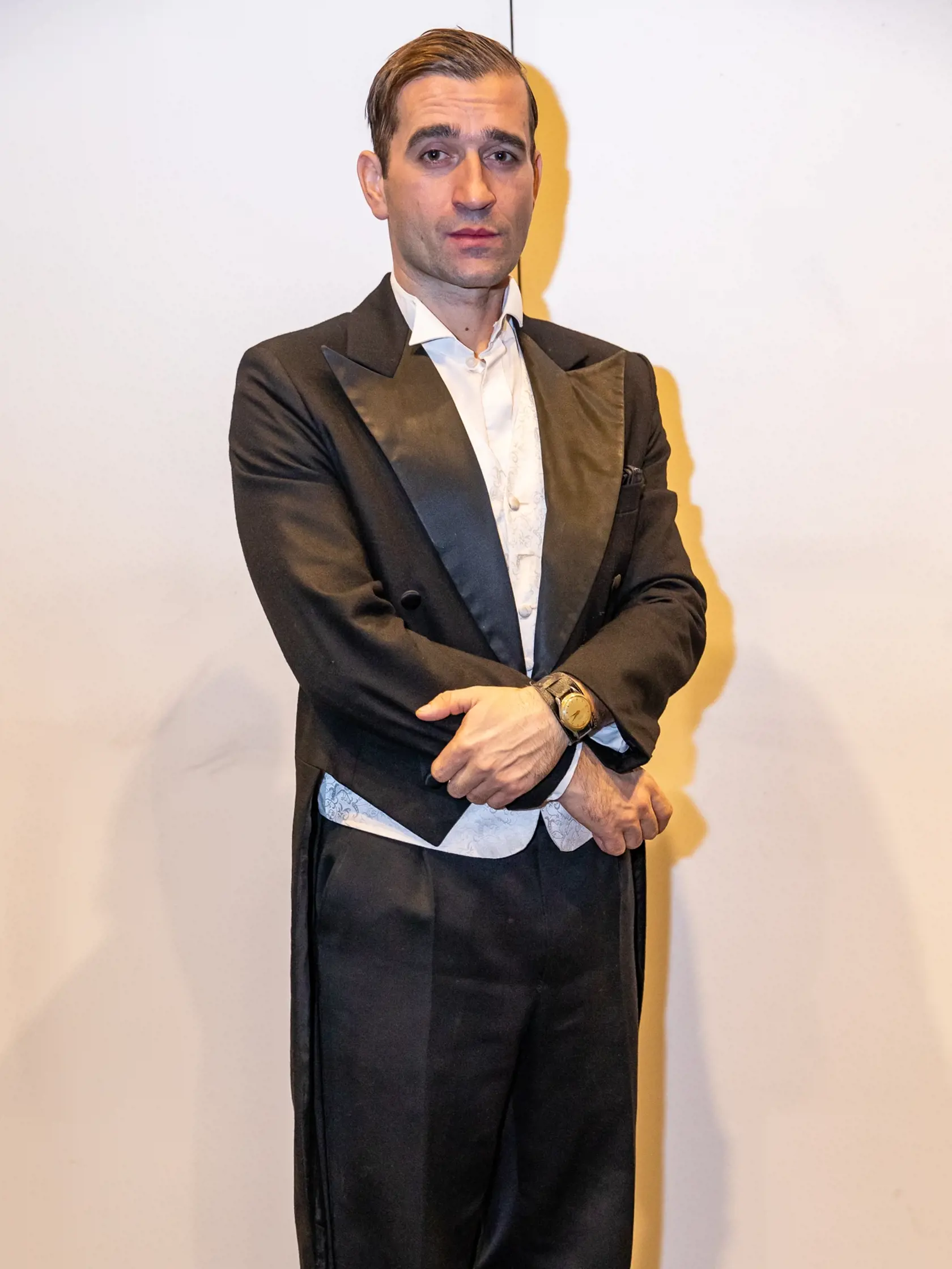 Premiéra divadeľnej hry Holokaust (Viliam Klimáček). Na fotke je Milan Ondrík.