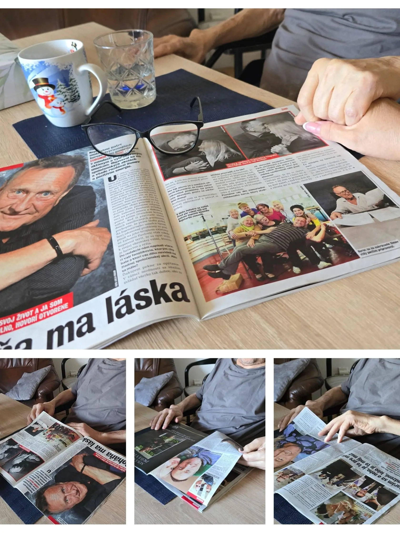 Choroba z Ľubomíra Pauloviča vysávala všetky sily a bol výrazne vychudnutý. Jeho partnerka mu však bola nesmierne veľkou oporou.