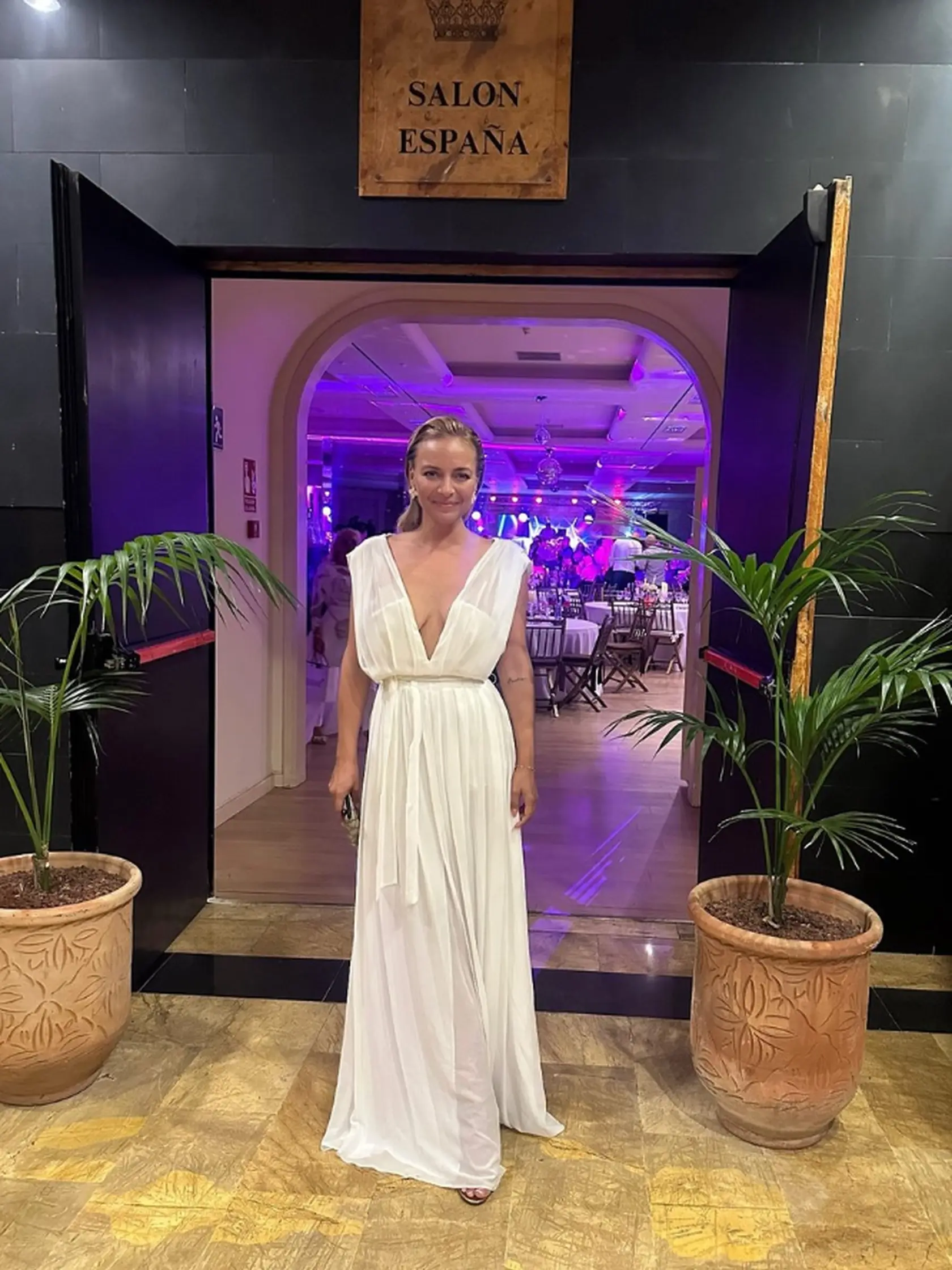 Markéta Konvičková na nóbl plese na Tenerife. 