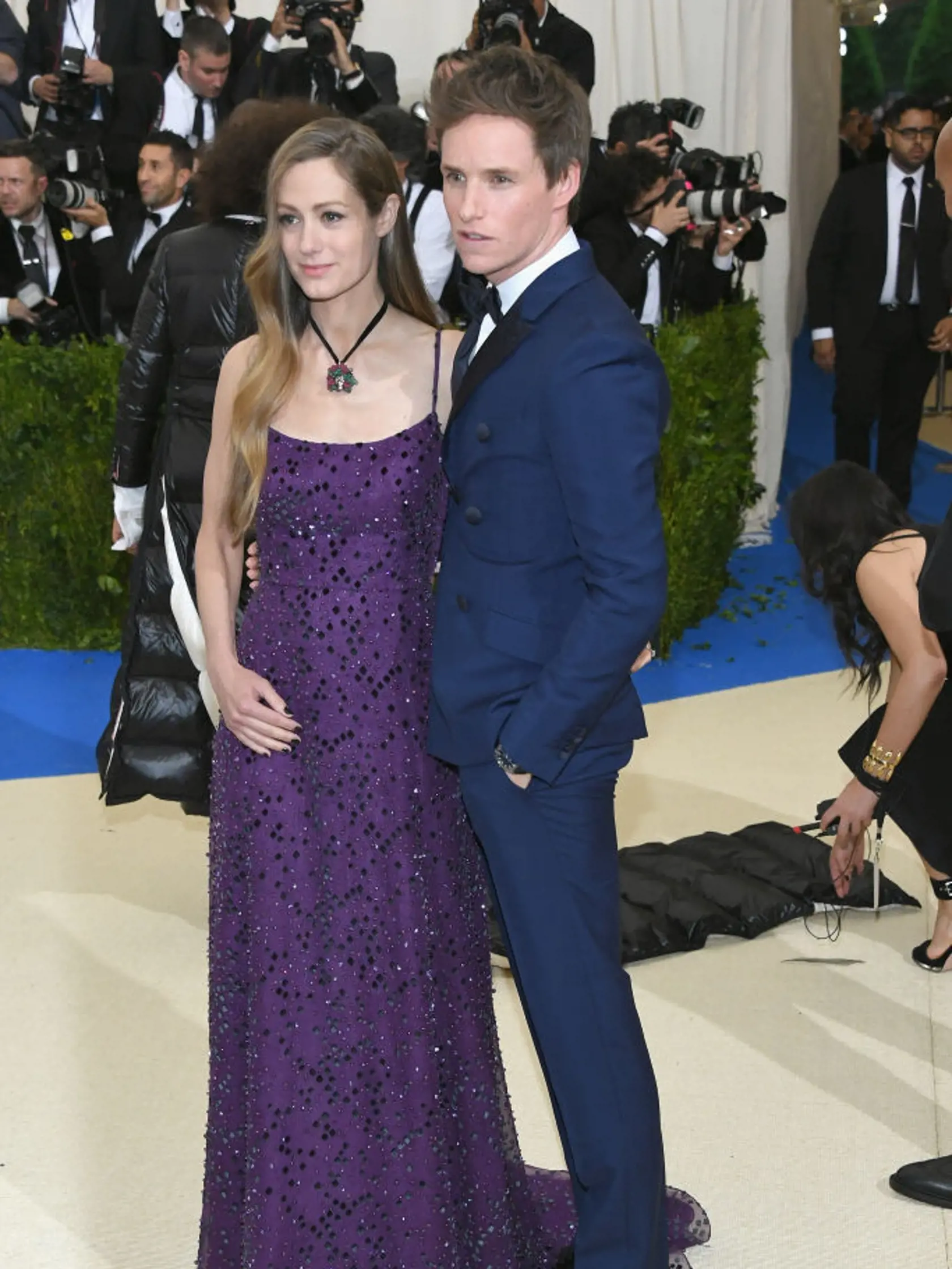 NEW YORK, NY - MAY 01:  Hannah Bagshawe and Eddie Redmayne attend the "Rei Kawakubo/Comme des Garcons: Art Of The In-Between" Costume Institute Gala at Metropolitan Museum of Art on May 1, 2017 in New York City.  (Photo by Dia Dipasupil/Getty Images For Entertainment Weekly)