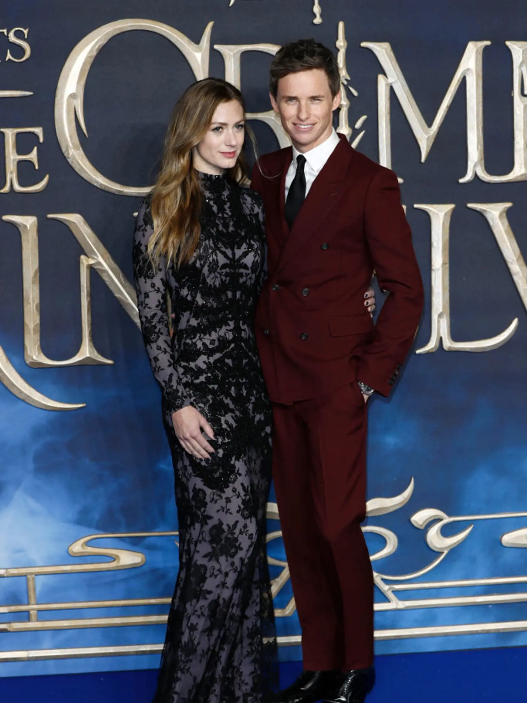 LONDON, ENGLAND - NOVEMBER 13: Hannah Bagshawe and Eddie Redmayne attend the UK Premiere of "Fantastic Beasts: The Crimes Of Grindelwald" at Cineworld Leicester Square on November 13, 2018 in London, England. (Photo by John Phillips/Getty Images)