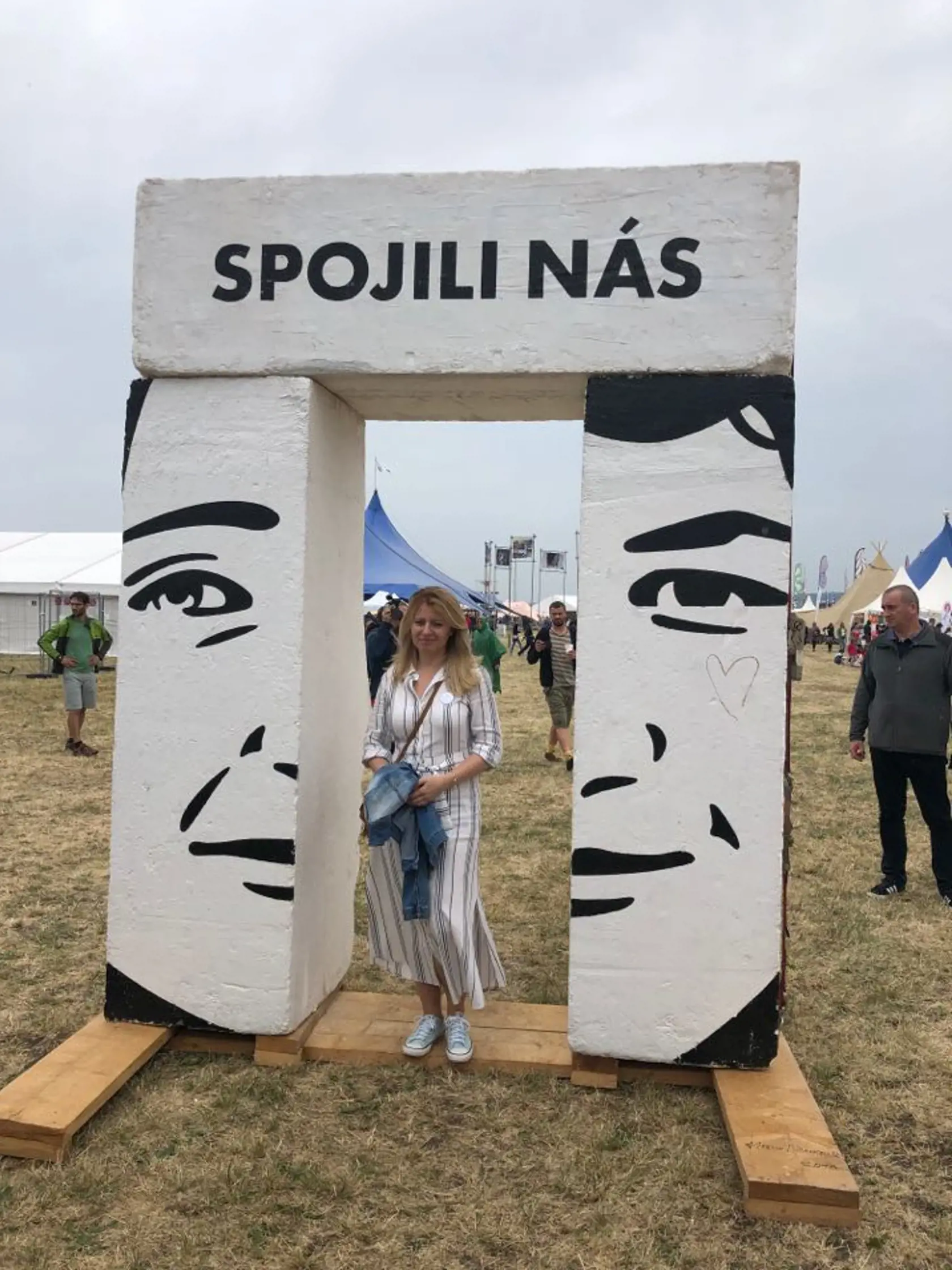 Prezidentka Zuzana Čaputová na festivale Pohoda.