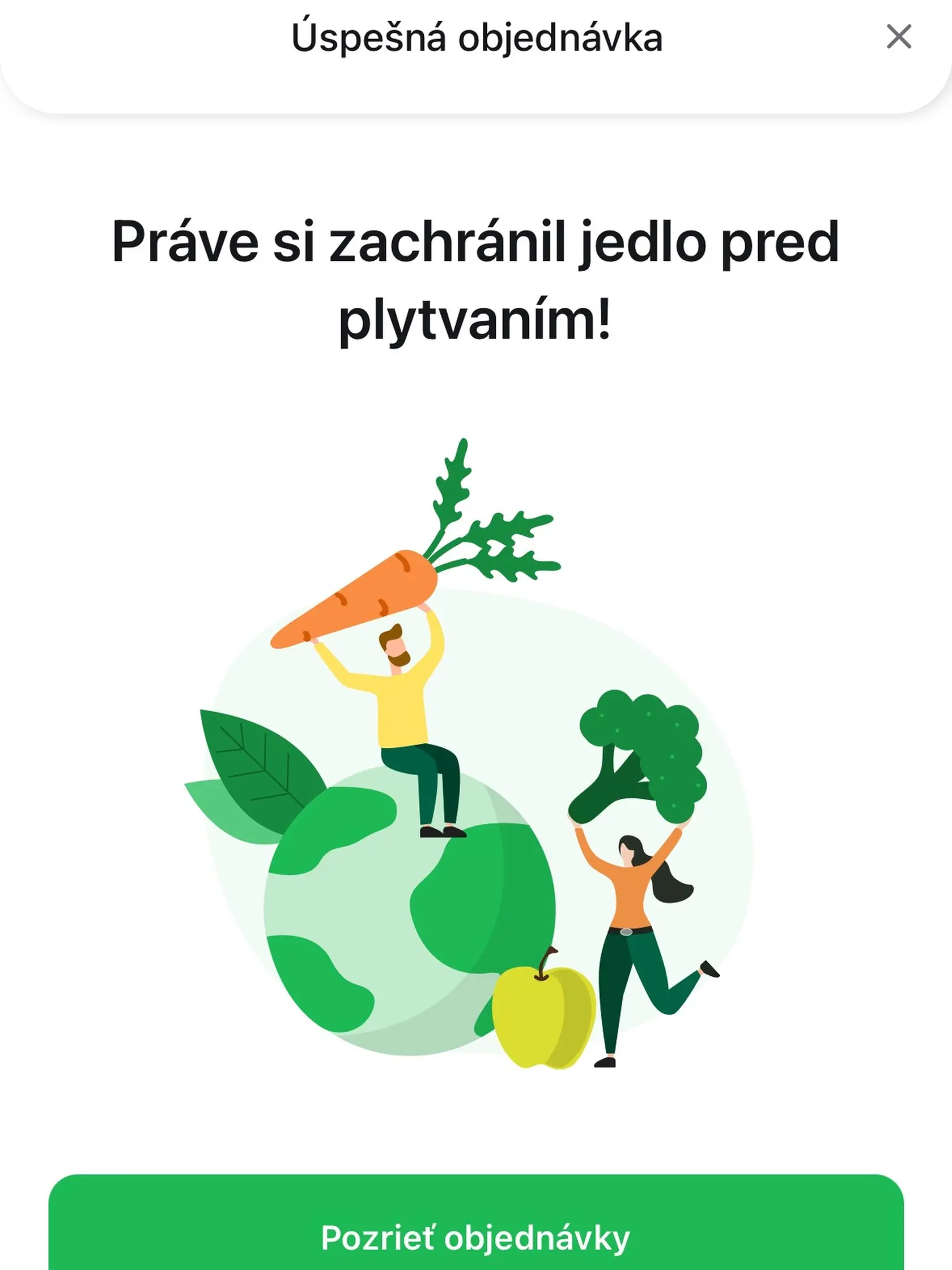 Za záchranu jedla vám aplikácia poďakuje. 