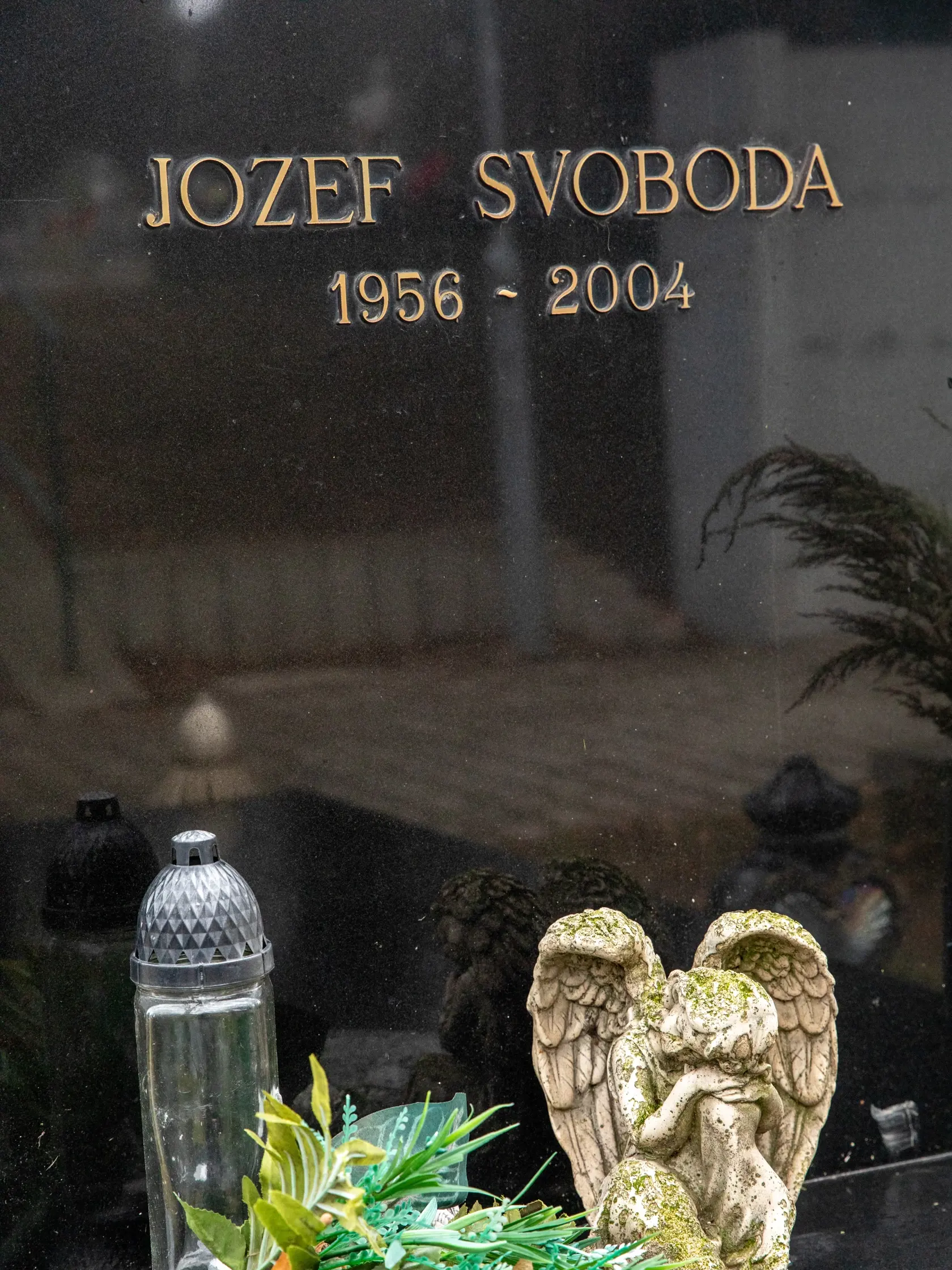 Hrob mafiána Jozefa Svobodu.