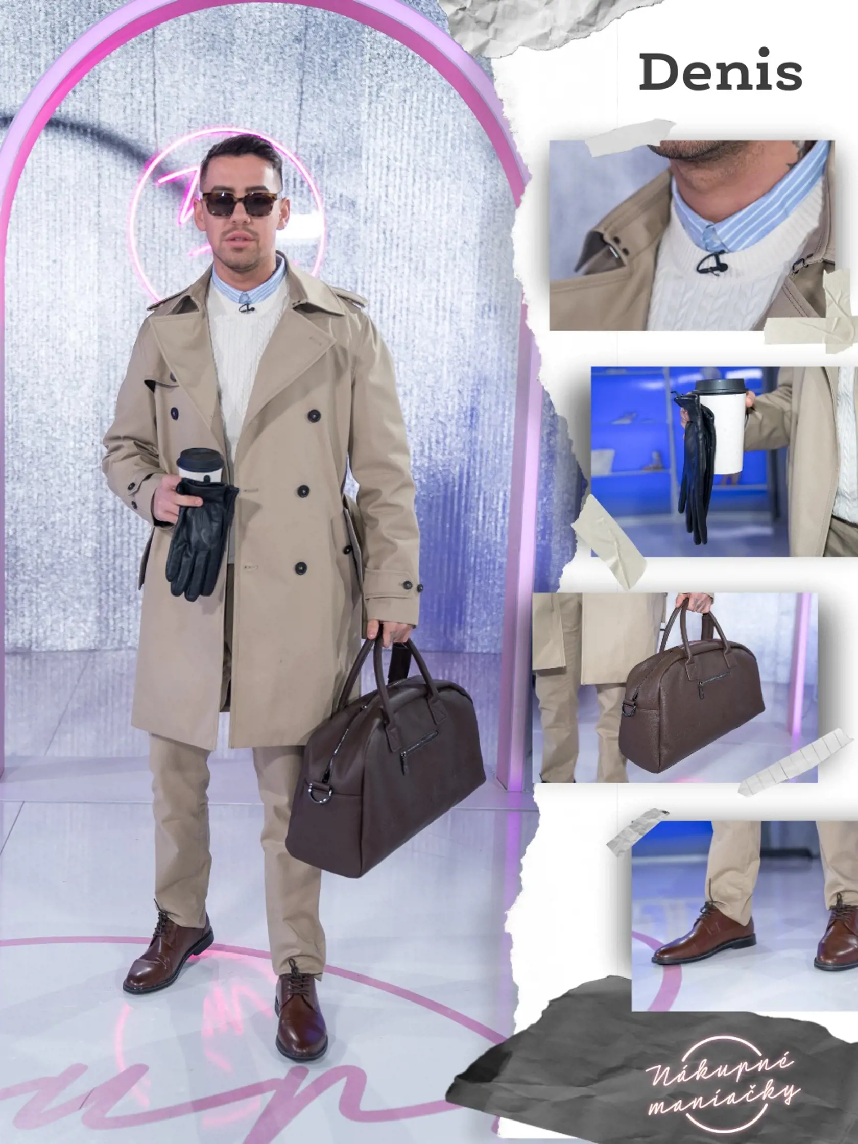 Takto vyzeral Denisov outfit.