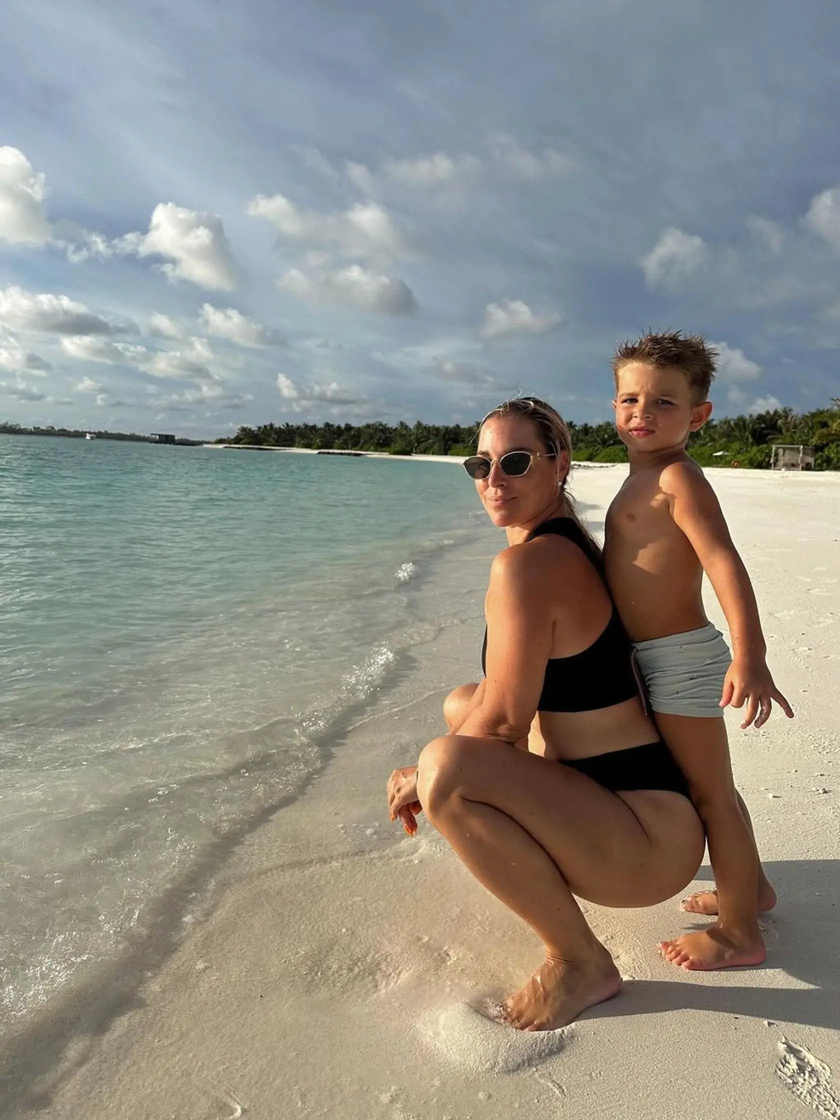 Dominika Cibulková so synom Jakubkom