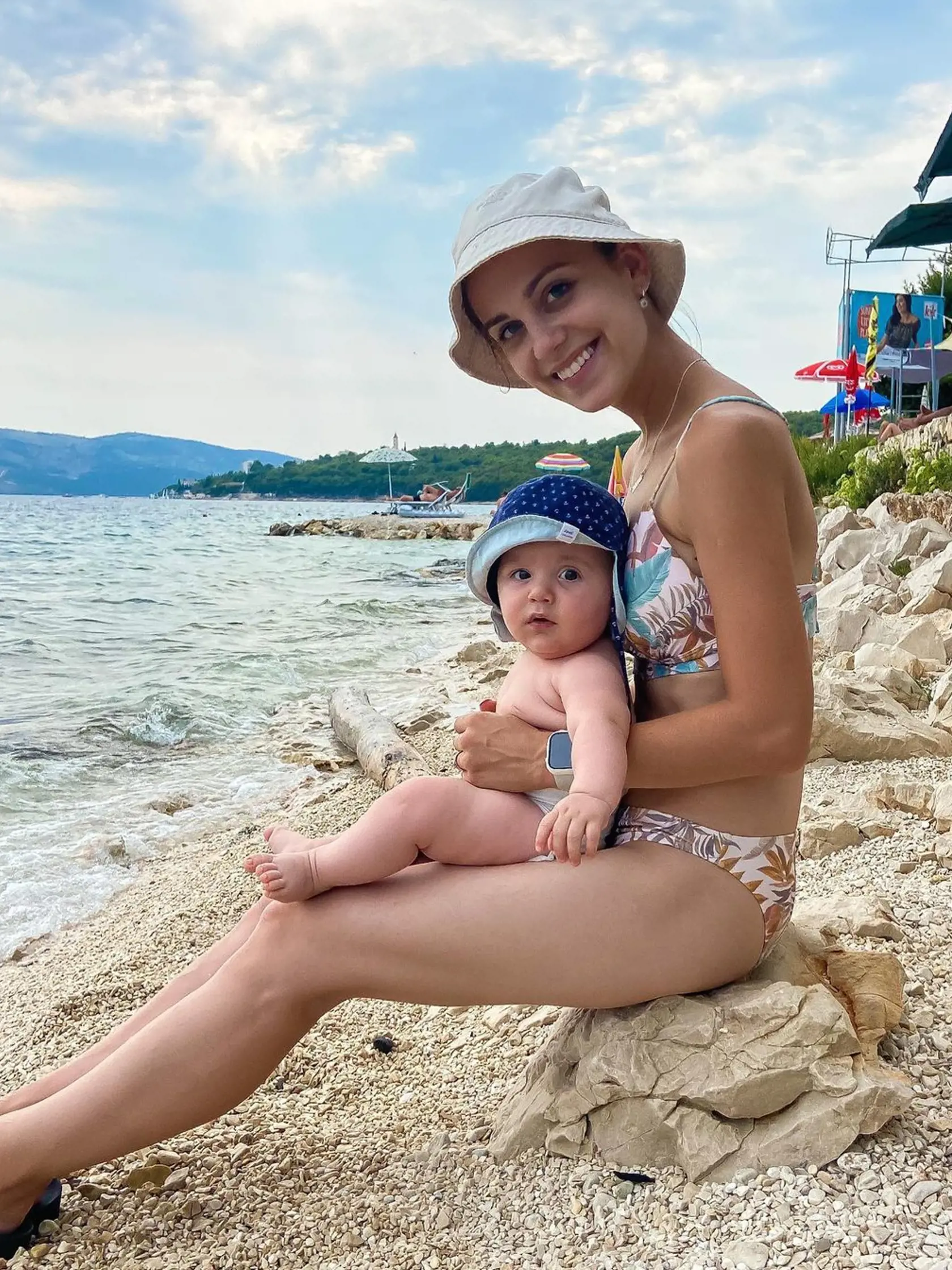 Dominika Jurena na dovolenke v Chorvátsku.