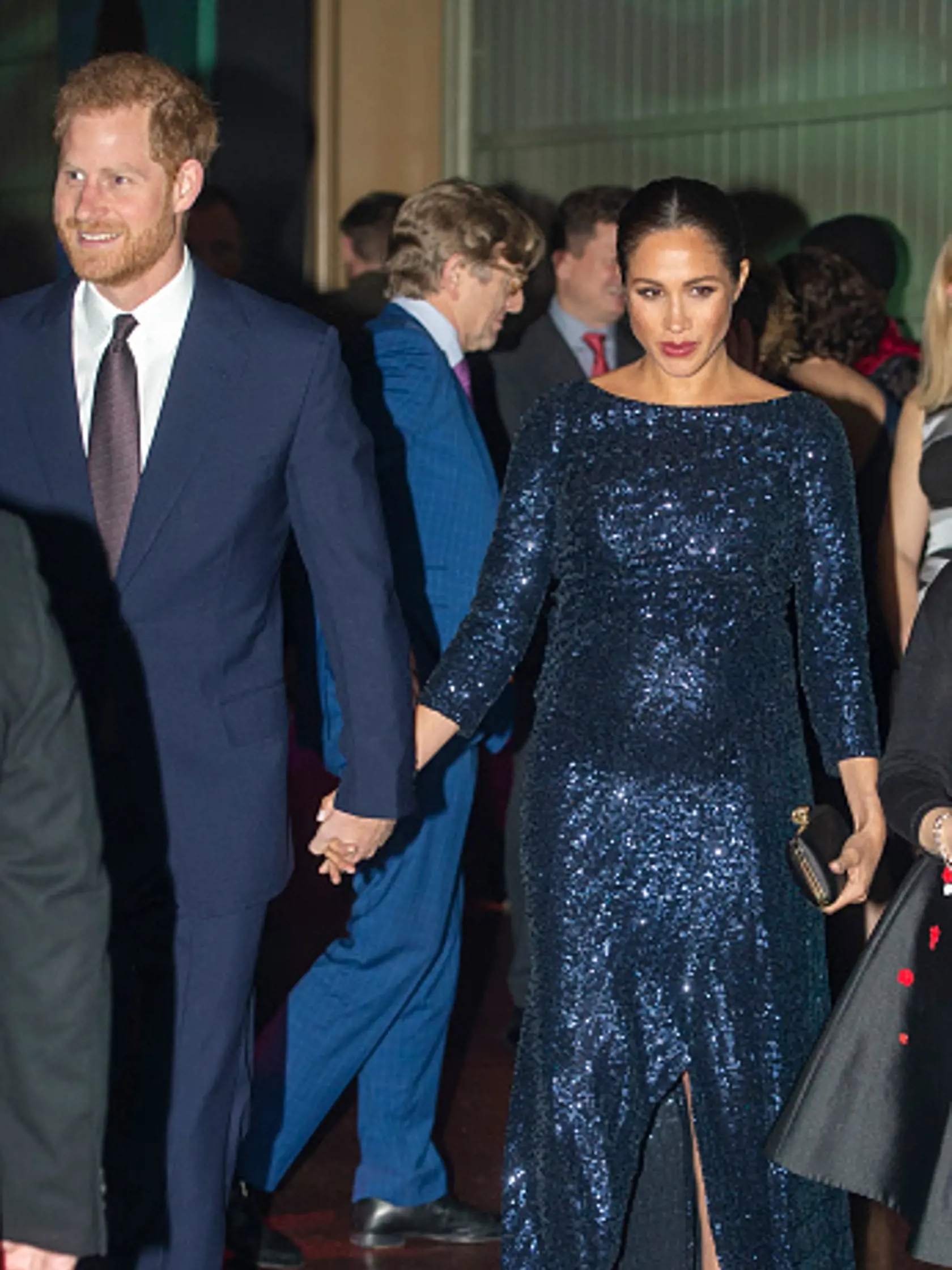 LONDON, ENGLAND - JANUARY 16: Prince Harry, Duke of Sussex and Meghan, Duchess of Sussex attend the Cirque du Soleil Premiere Of "TOTEM" at Royal Albert Hall on January 16, 2019 in London, England. (Photo by Paul Grover - WPA Pool/Getty Images)