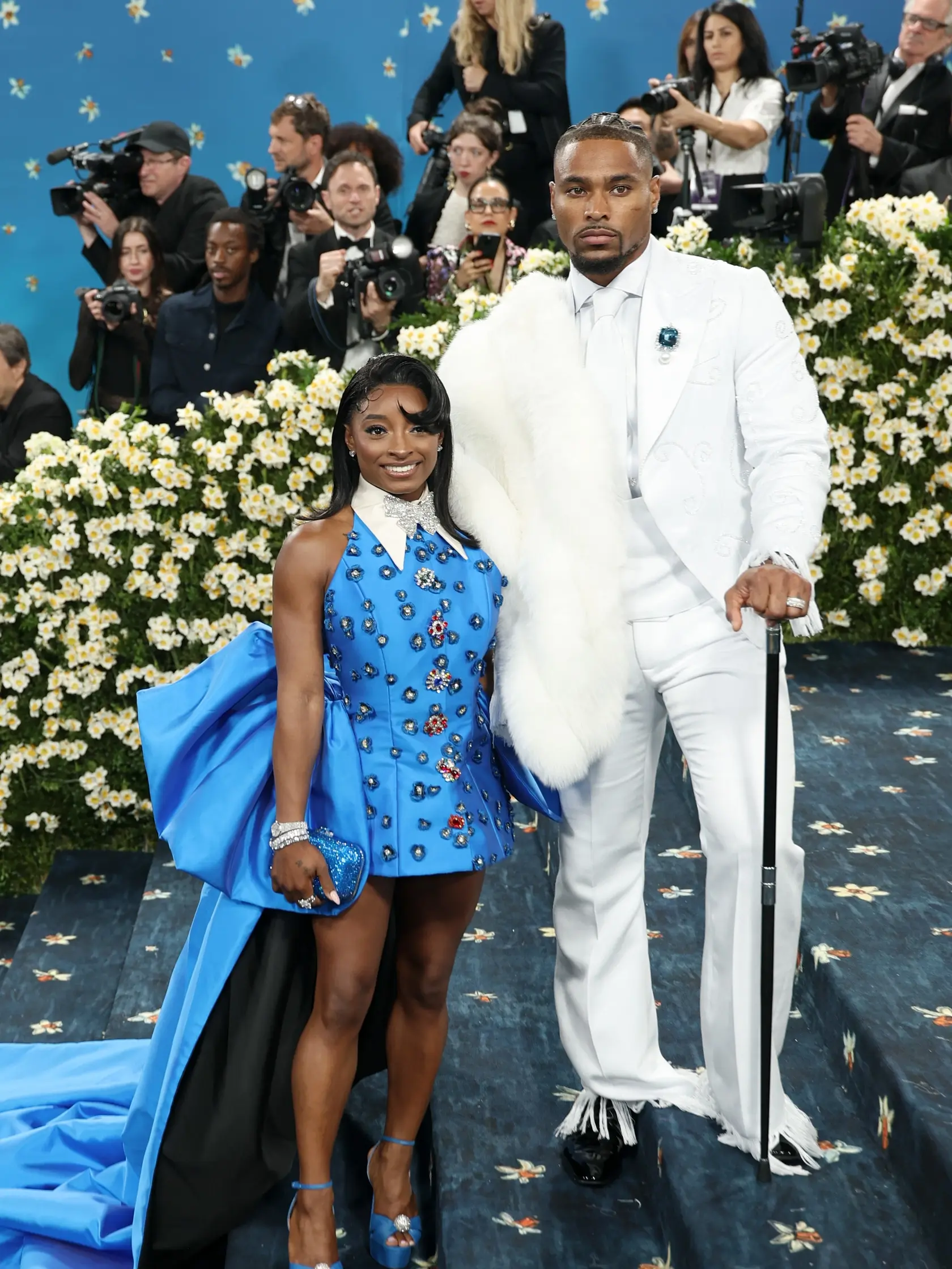 Gymnastka Simone Bilesová prišla s manželom Jonathanom Owensom, ktorý je hráčom amerického futbalu v NFL.