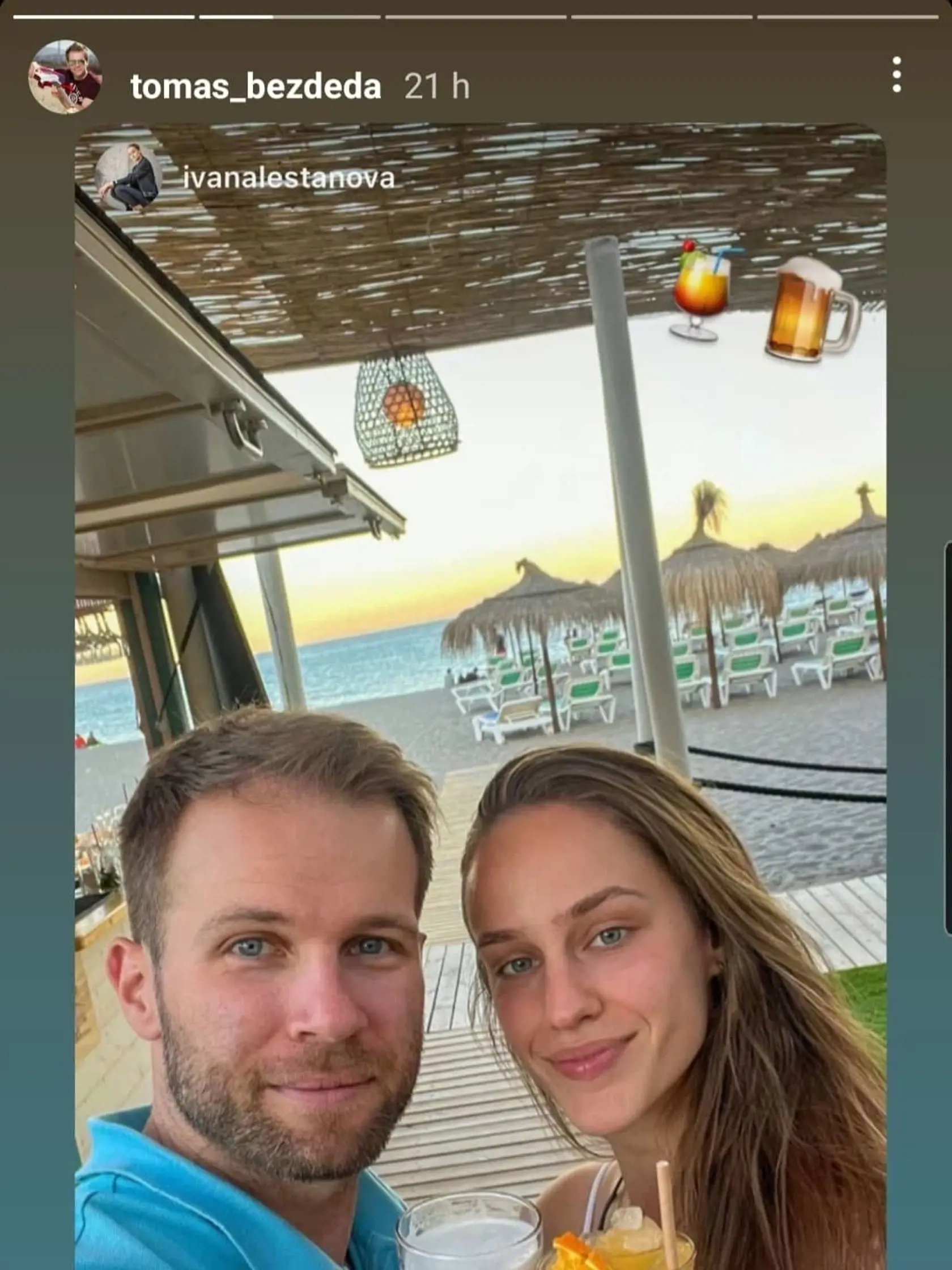 Tomás Bezdeda si užíva dovolenku s priateľkou.
