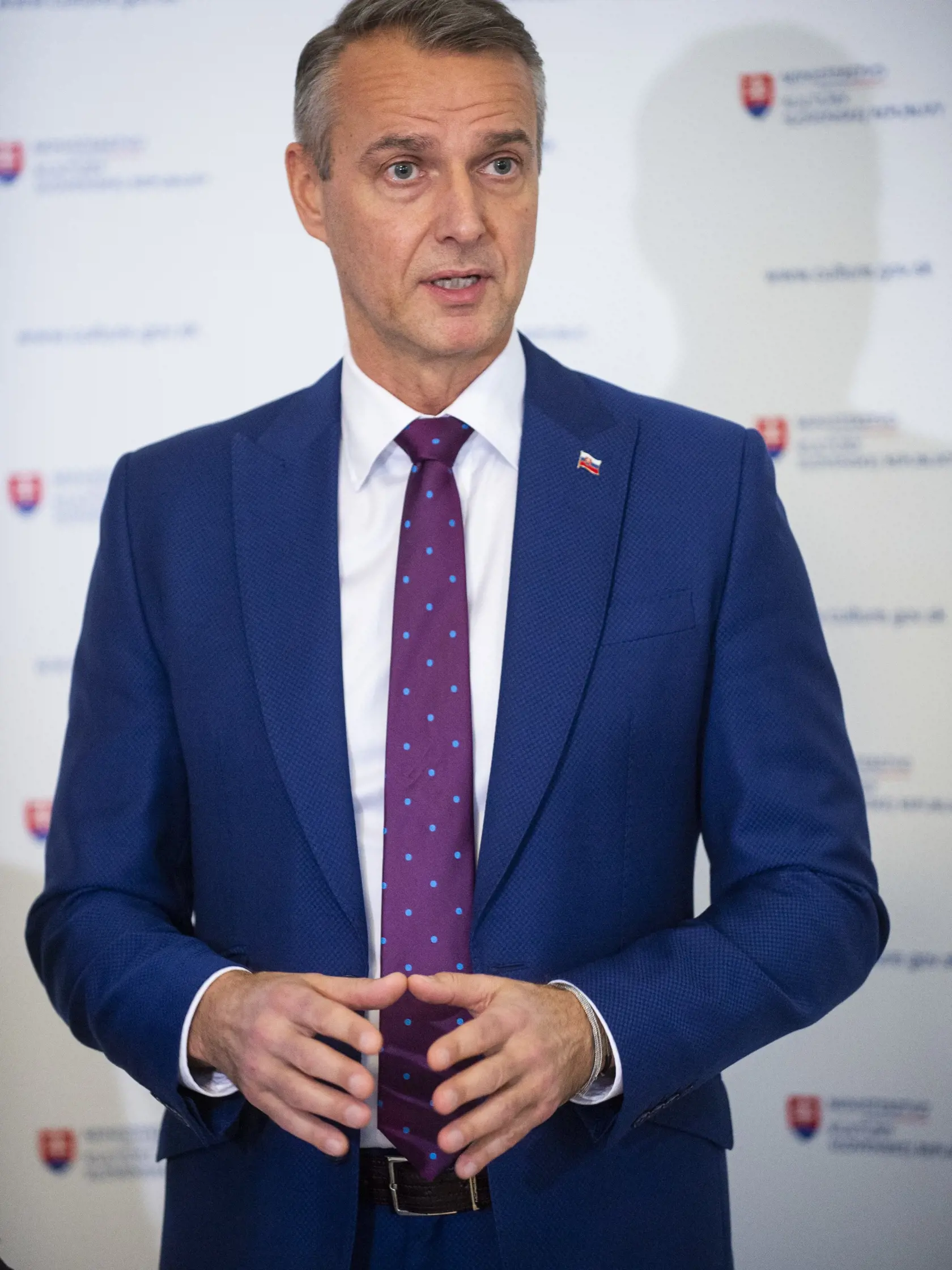 Na snímke ešte ako podpredseda vlády SR pre investície a informatizáciu Richard Raši počas tlačovej konferencie na tému Štátna a európska podpora Európskeho hlavného mesta kultúry 2026 v Bratislave 16. januára 2020. FOTO TASR – Jakub Kotian (archívne foto)