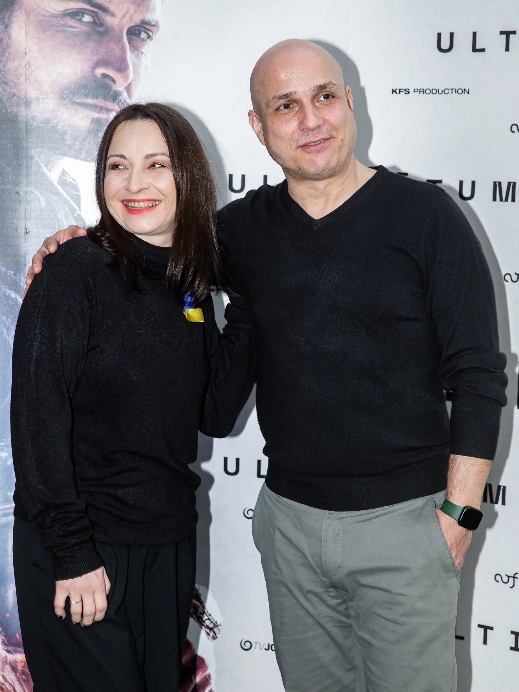 Premiéra slovenského seriálu "Ultimátum" v Bratislave. Na snímke Edita Koprivčević Borsová a Dušan Cinkota.