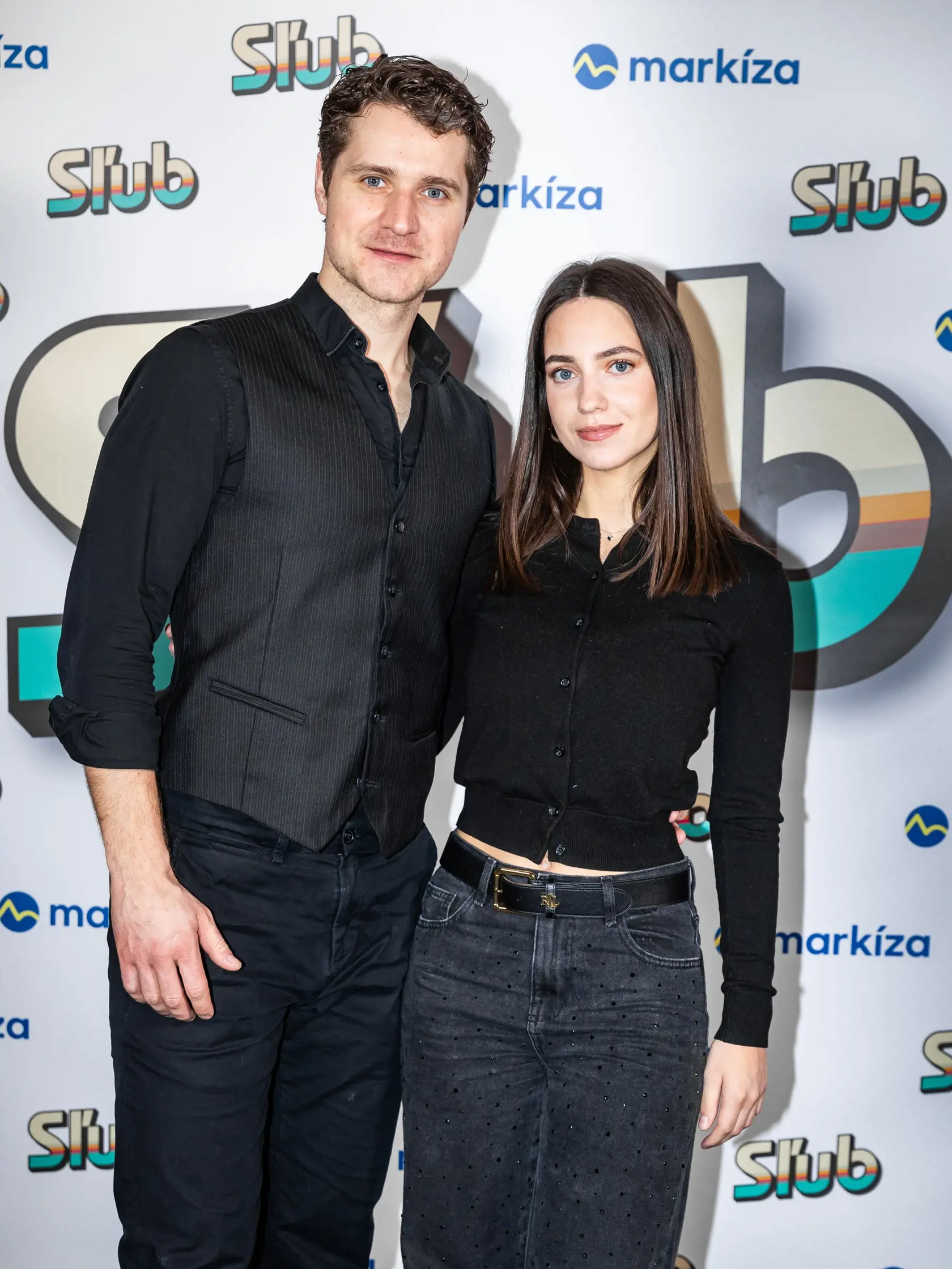 Premiéra denného televízneho seriálu “SĽUB” v Bratislave. Na snímke Marek Rozkoš a Ráchel Šoltésová.