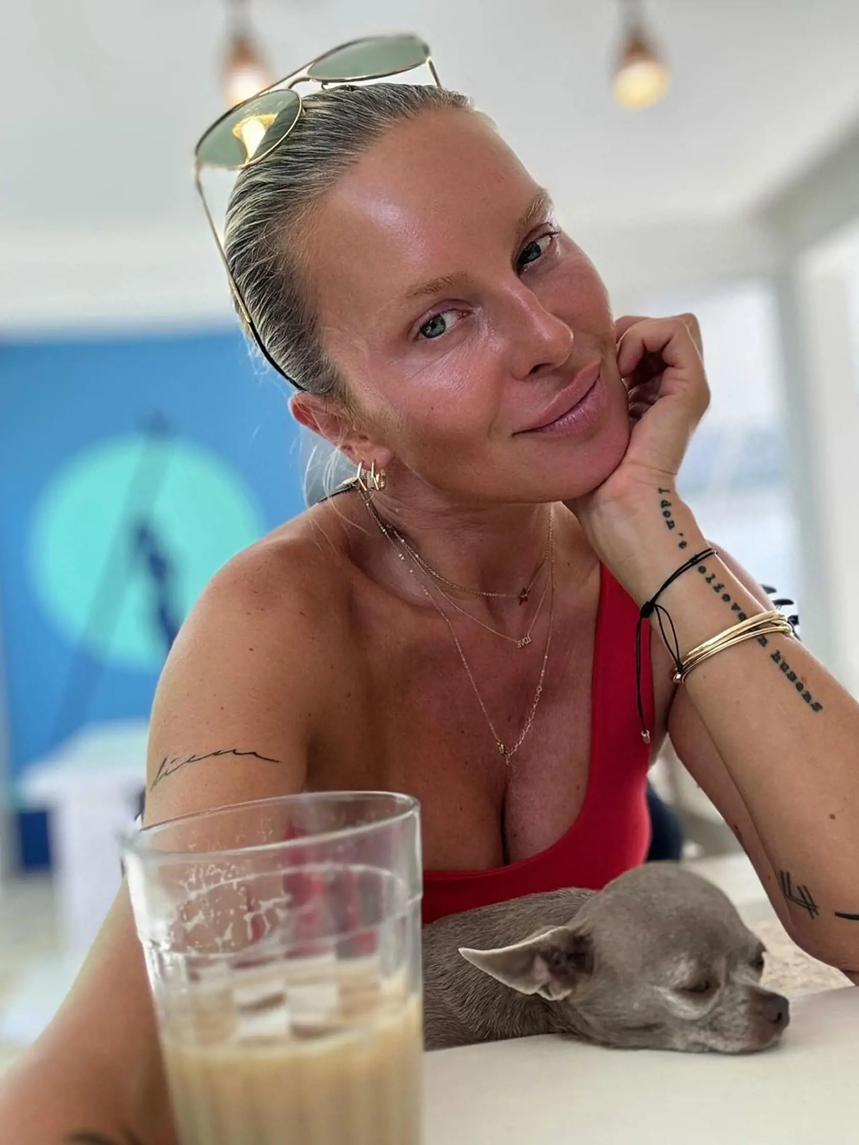 Simona Krainová bez mejkapu.