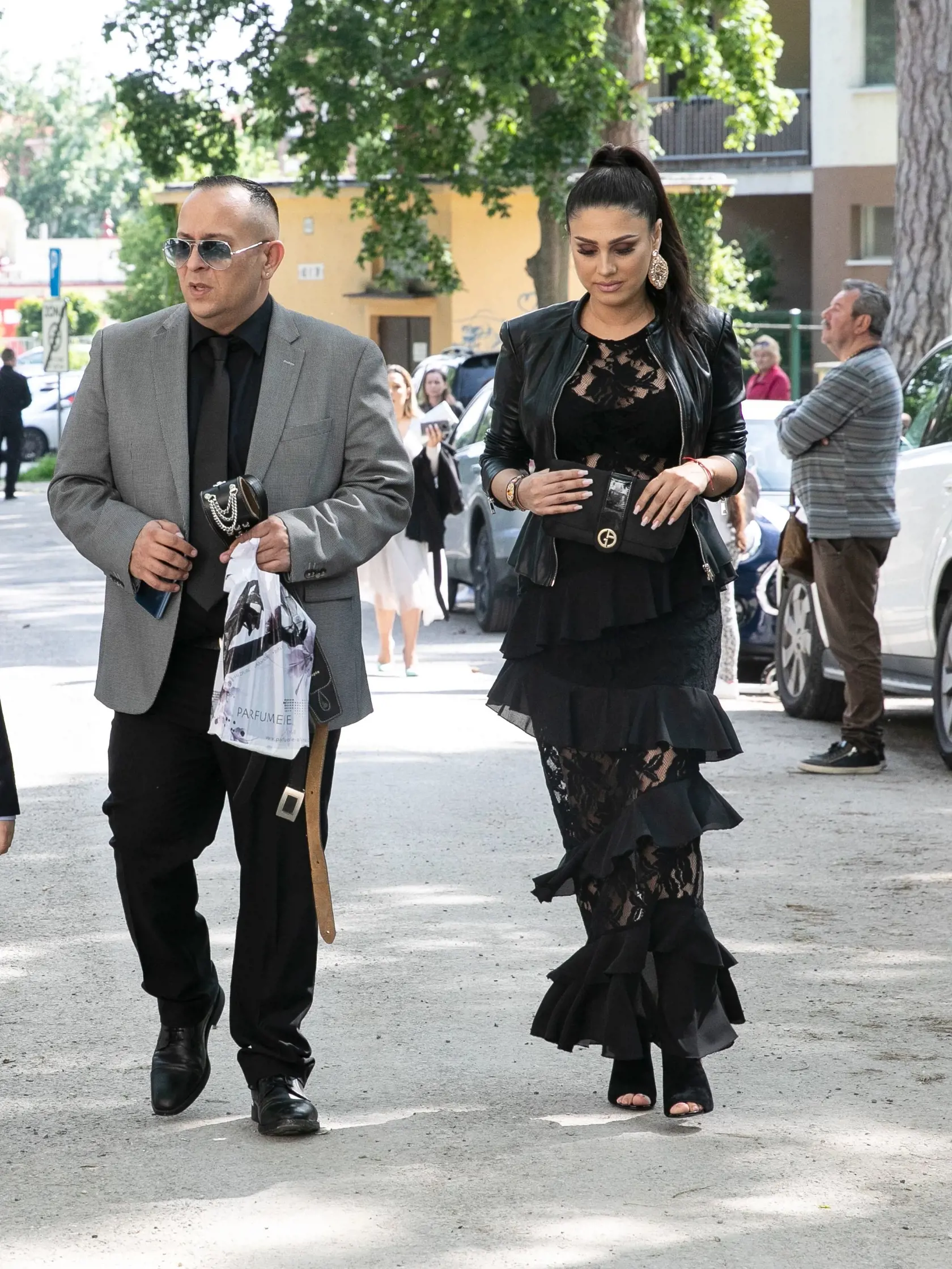 Anita Soul s priateľom na svadbe Rytmusa a Jasminy Alagič,