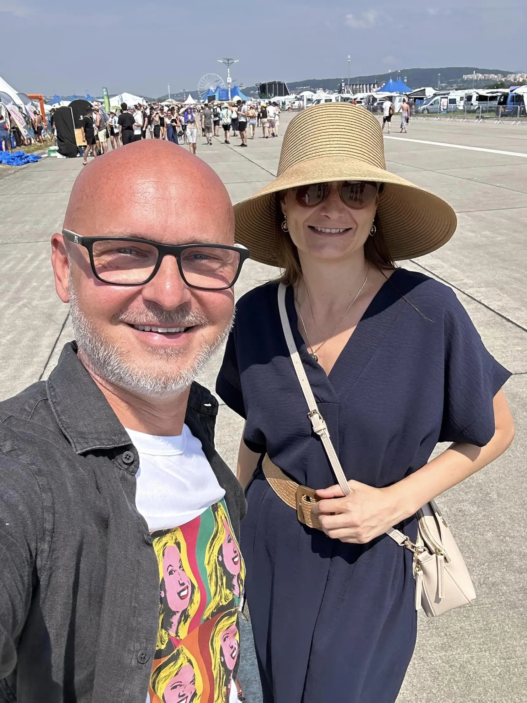 Branislav Gröhling si užíva festival Pohoda.
