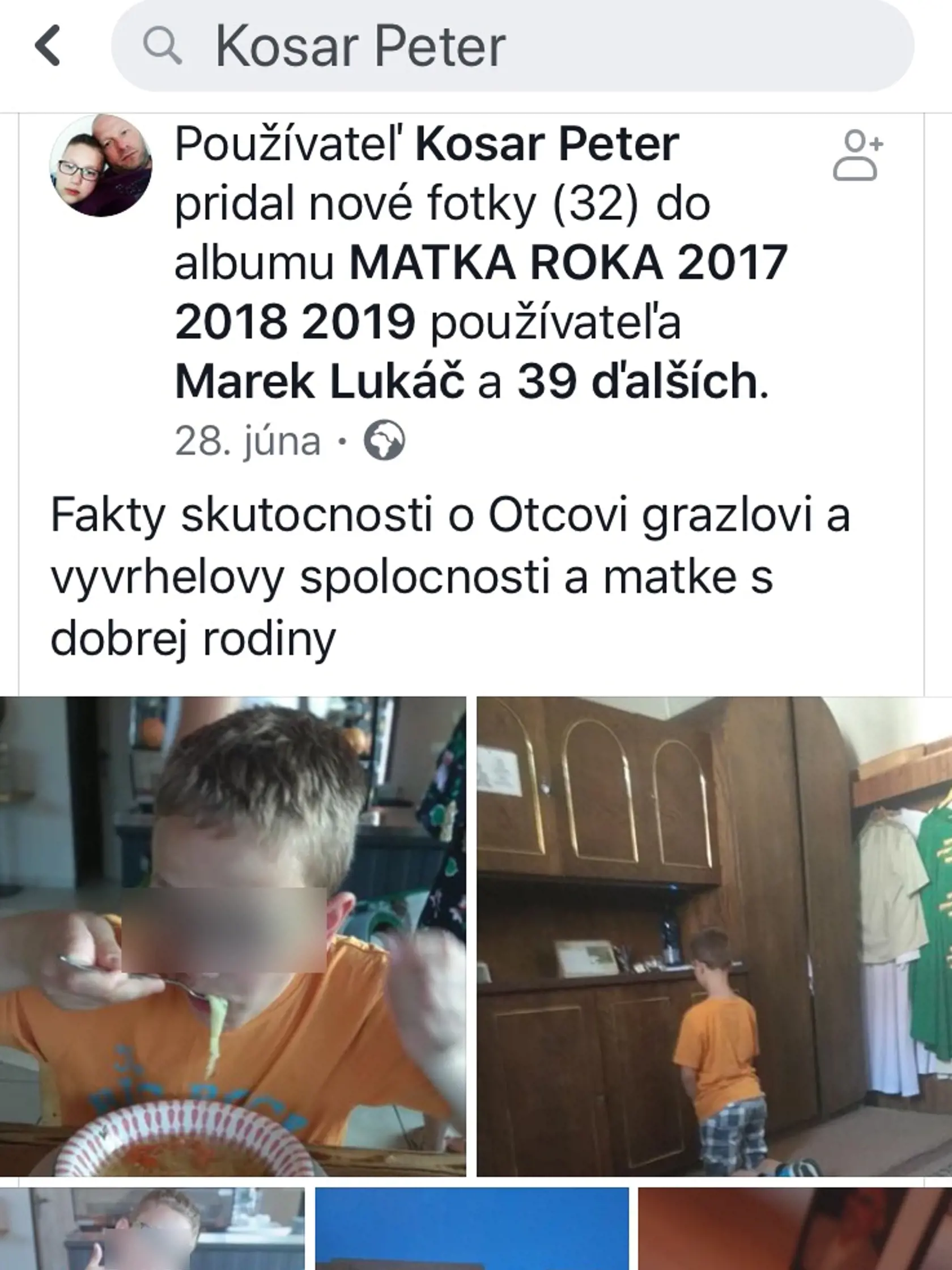 Peter sa o Matejka staral sám niekoľko mesiacov. Najprv sa s ním smel podľa predbežného opatrenia stretávať iba vo vymedzenom čase. No matka si ho niekoľko dní nevyzdvihla a tak zostal u neho.