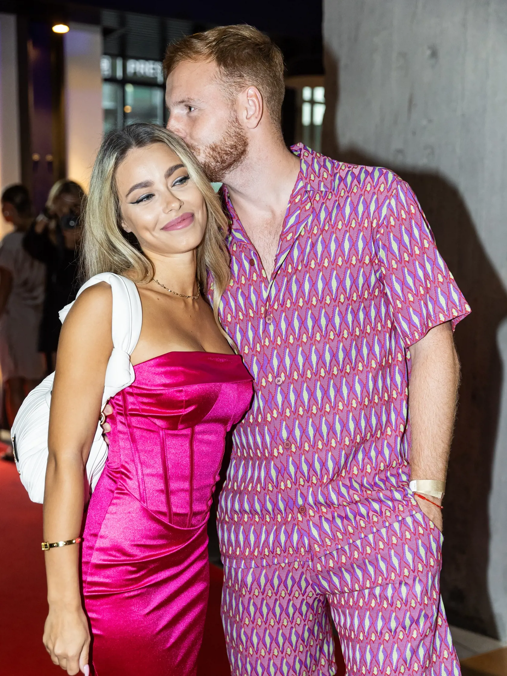Letná media párty televízie Markíza v Bratislave. Na snímke Vilém Šír s priateľkou.