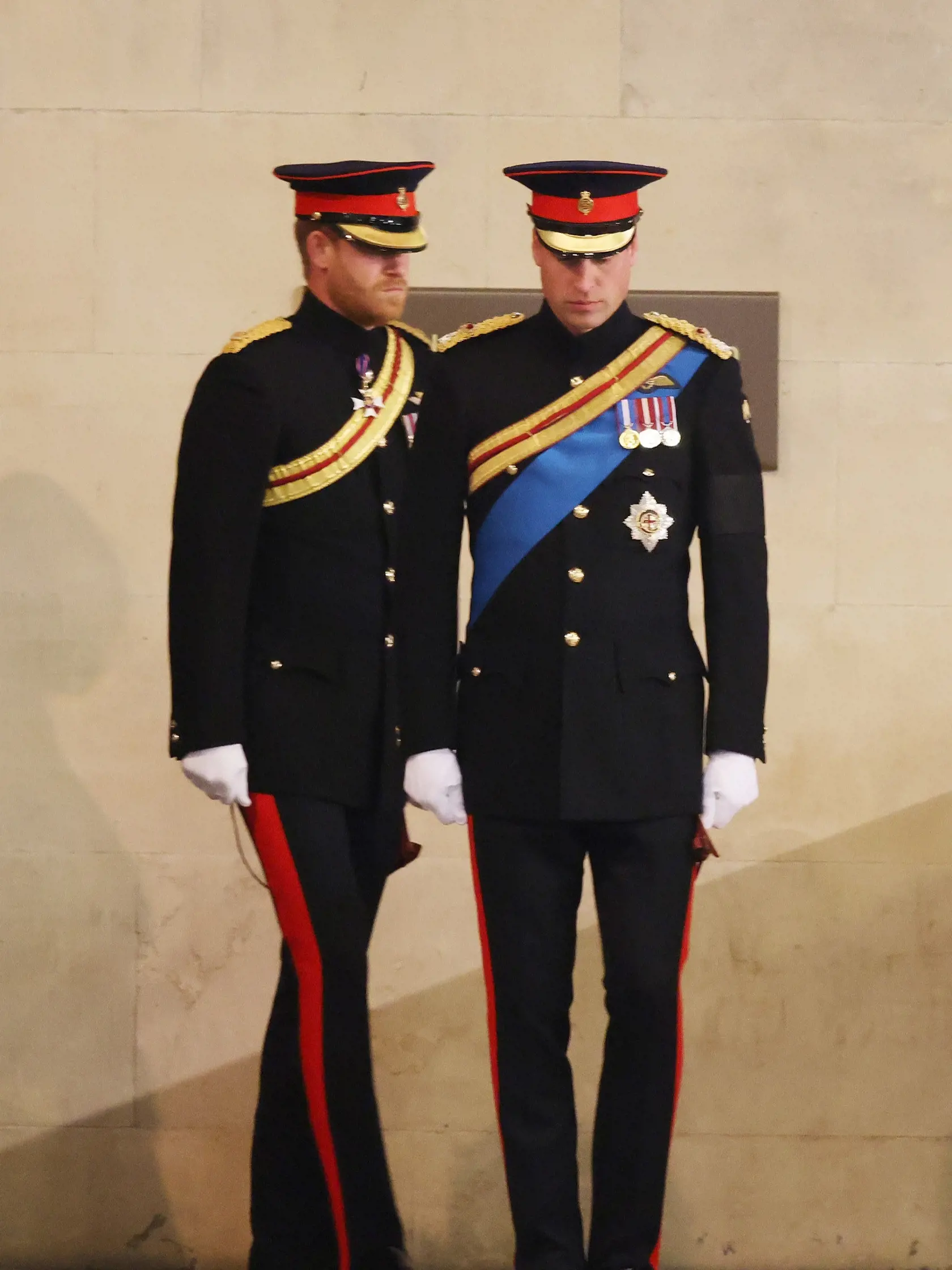 Queen Elizabeth II's Grandchildren Mount Vigil At Westminster Hall