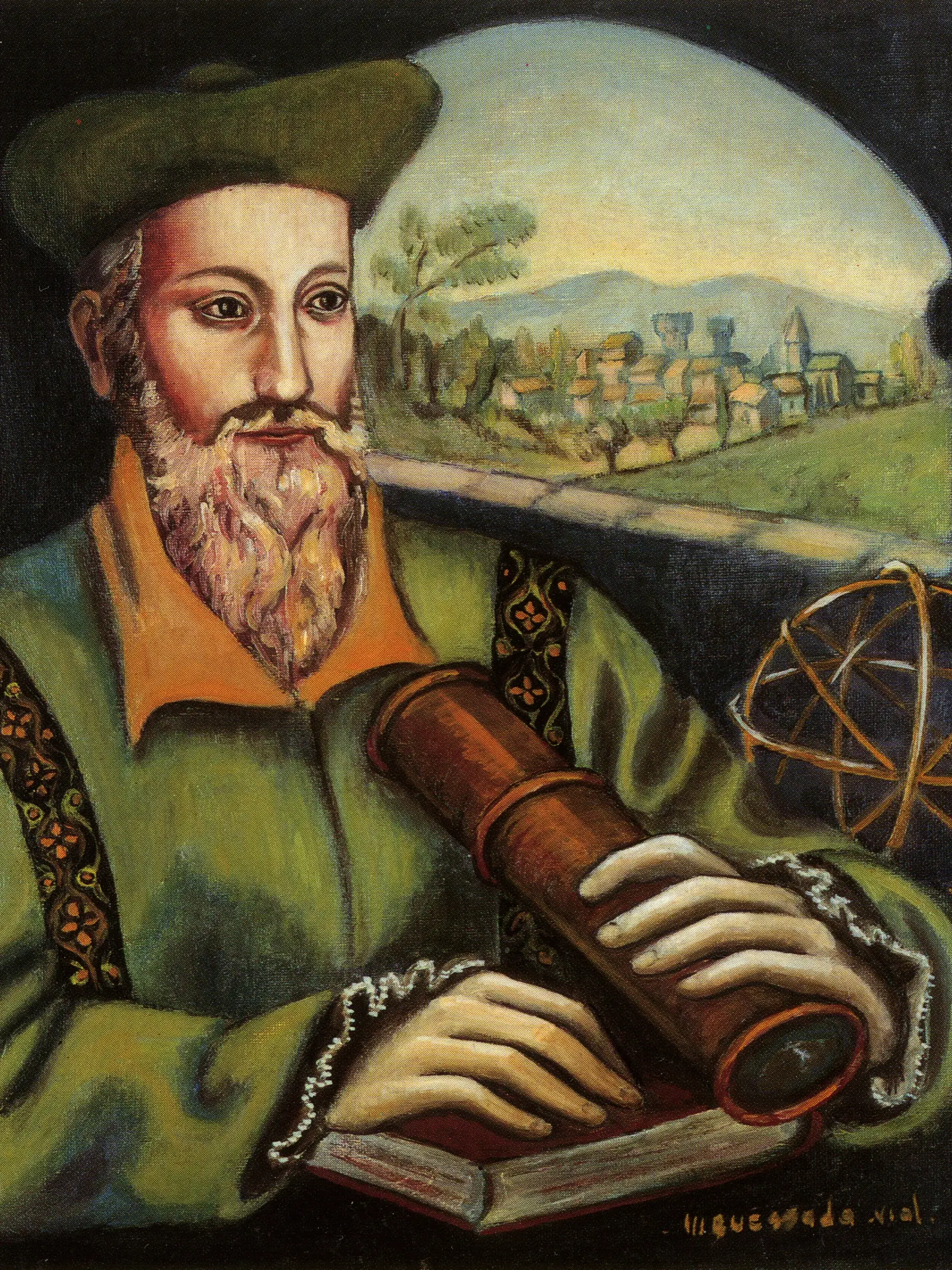 Francúzsky lekár Michel de Nostredame († 62) sa síce vyznačoval medicínskym talentom a vynaliezavosťou, ktorá počas morových epidémií v 16. storočí zachraňovala životy, no do histórie sa skôr zapísal apokalyptickými predpoveďami budúcnosti. Tie v roku 1555 spísal do súhrnného vydania menom Proroctvá, ktoré obsahujú 942 veršov.