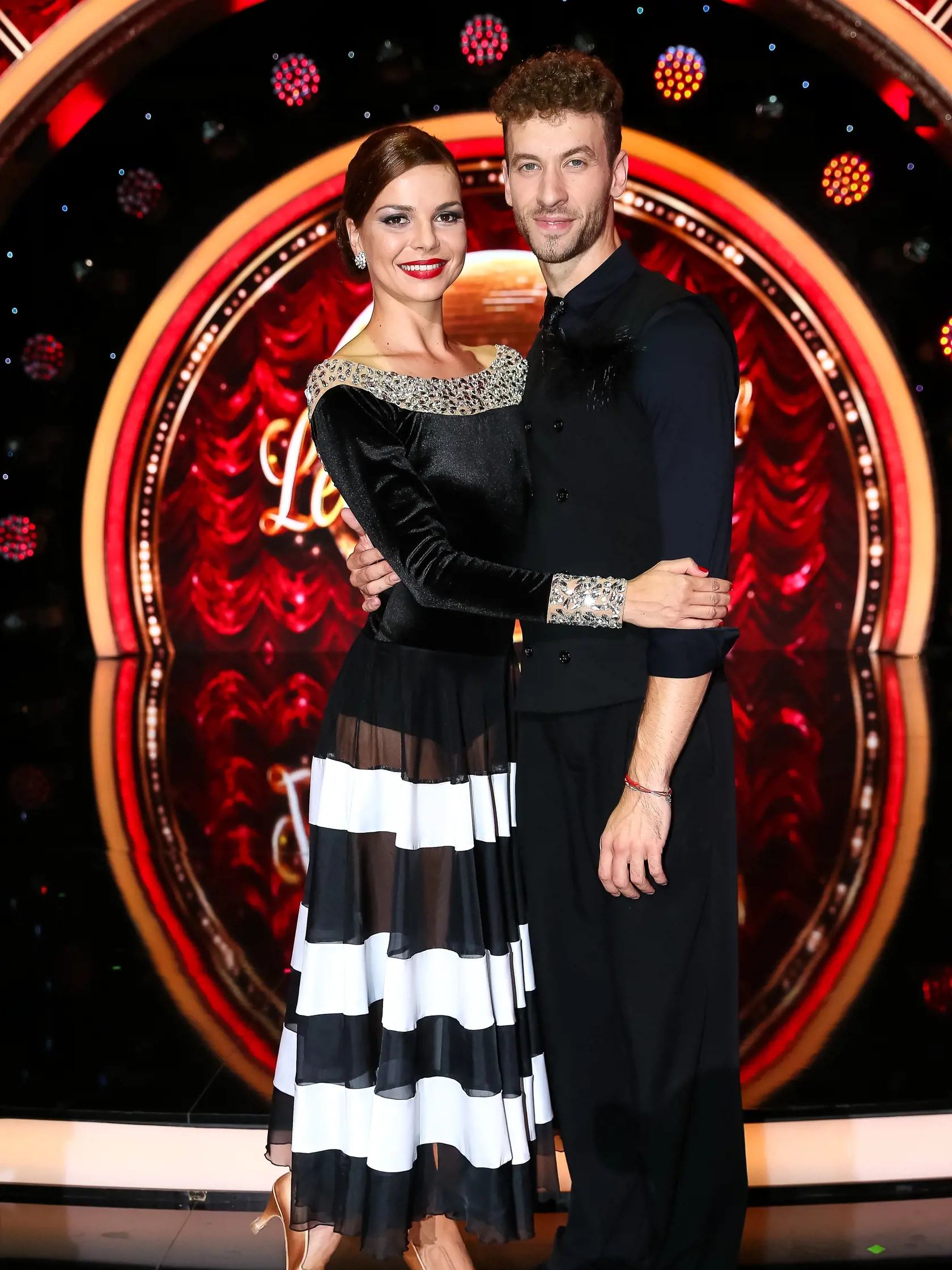 1.kolo tanečnej súťaže celebrít Lets Dance v Bratislavskej Inchebe. Na snímke Petra Vajdová a Fabio Bellucci