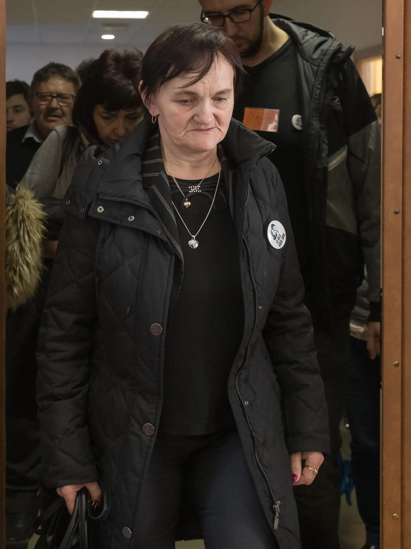 Štvrté pojednávanie na Špecializovanom trestnom súde v Pezinku vo veci vraždy investigatívneho novinára Jána Kuciaka a jeho snúbenice Martiny Kušnírovej. Na snímke je Jana Kuciaková, matka zavraždeného Jána Kuciaka.