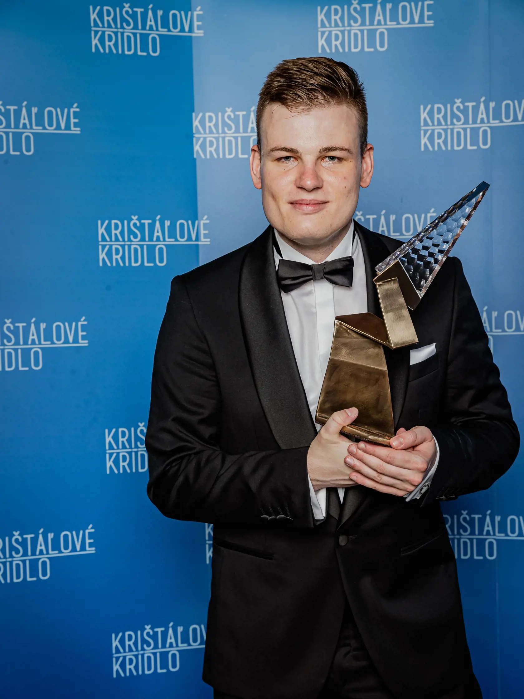 Na snímke Martin Herman počas galavečera 24.ročníka udeľovania prestížneho ocenenia Krištáľové krídlo.