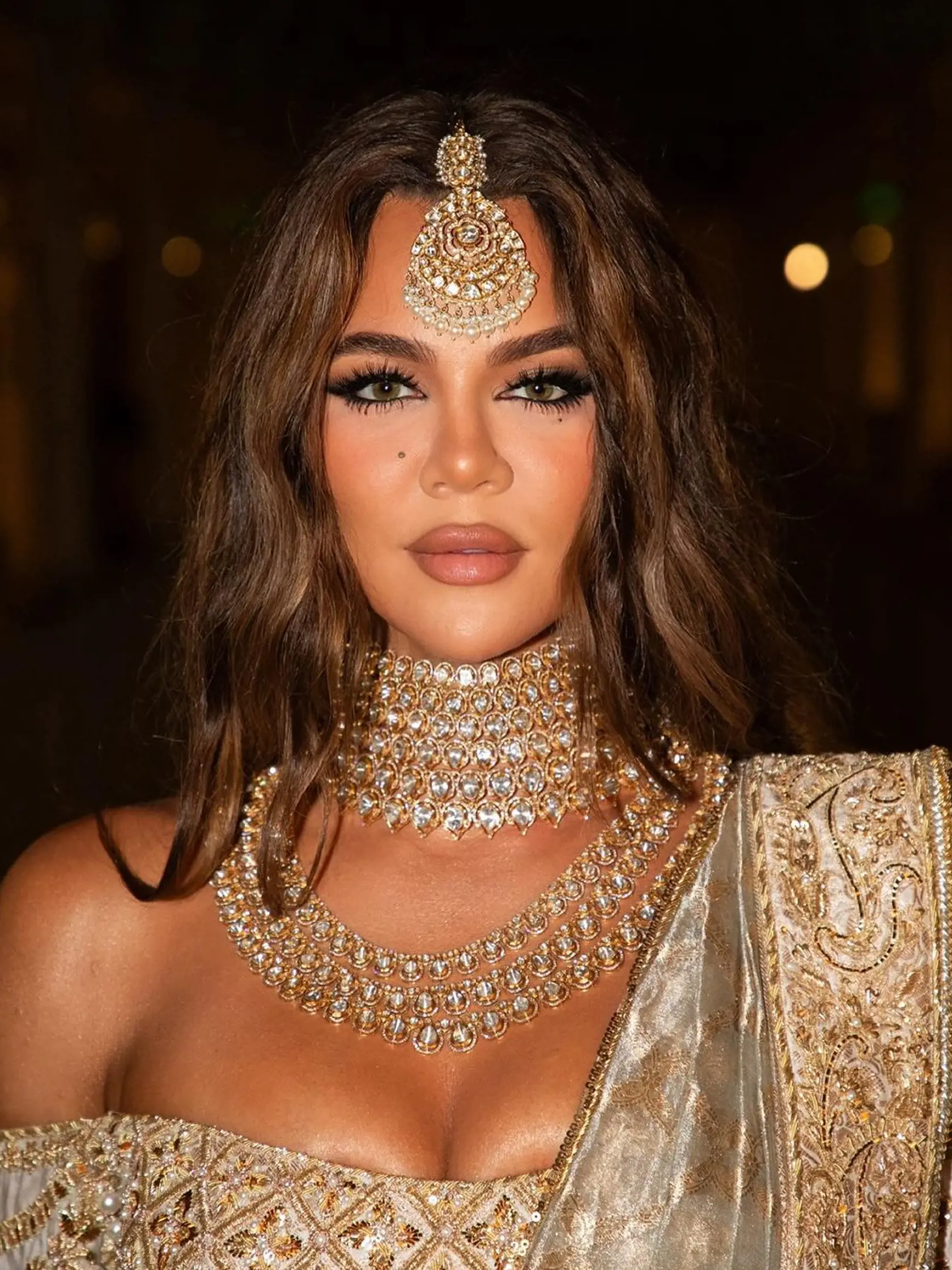 Khloé Kardashian ako indická princezná.