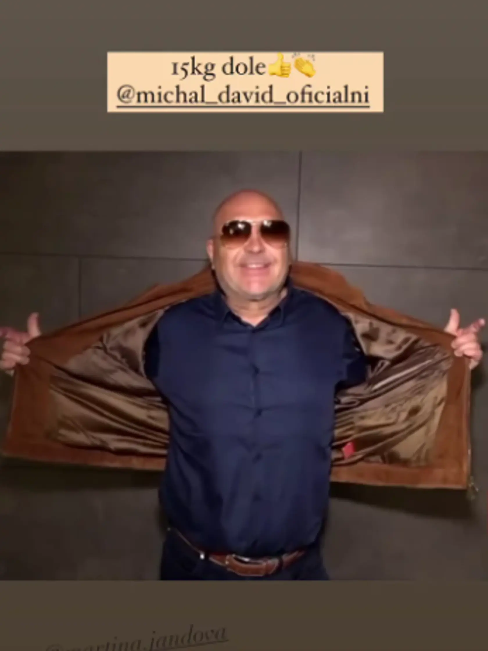 Michal David schudol 15 kíl.