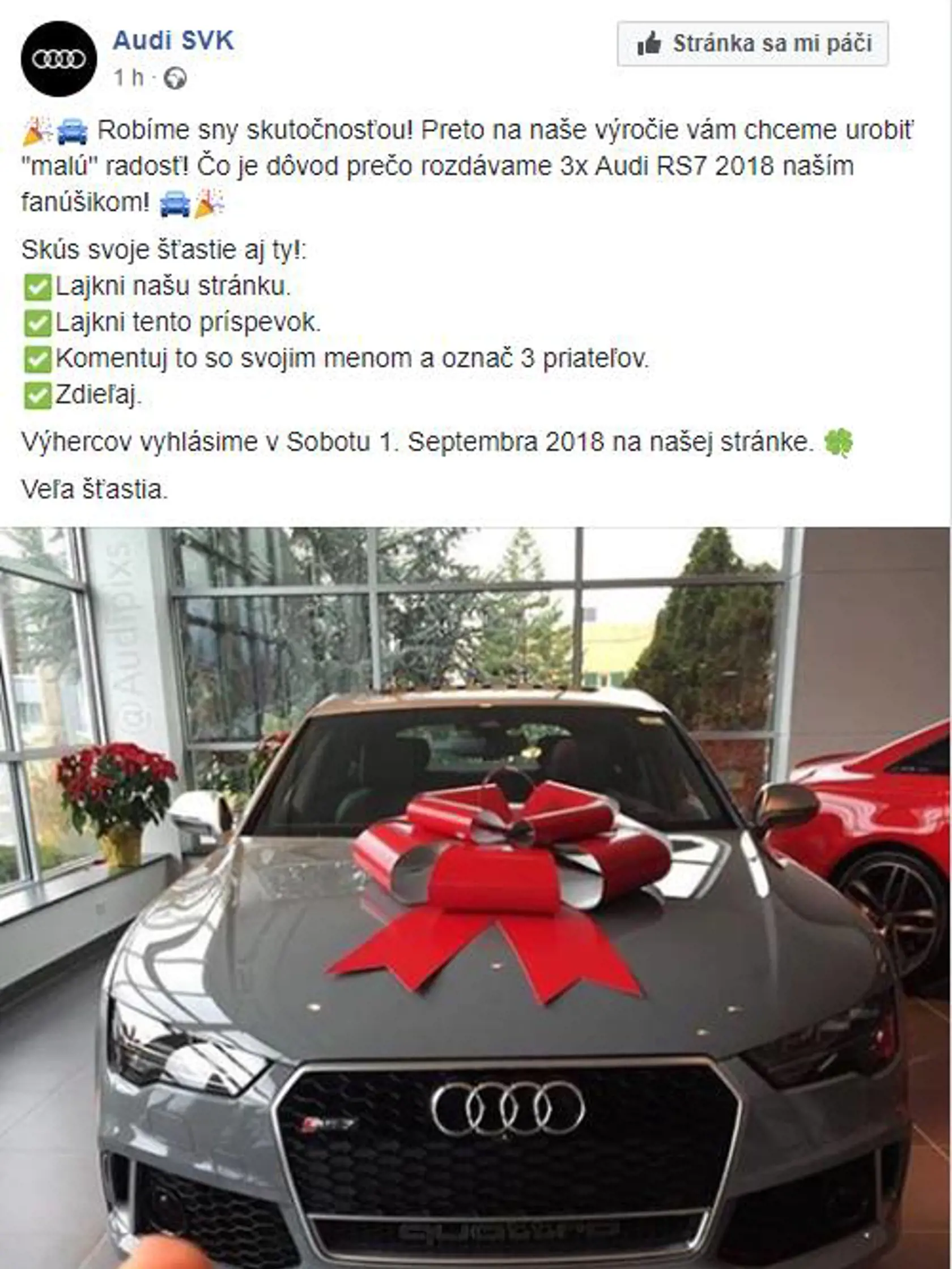 Stránka získala za víkend 30-tisíc fanúšikov.