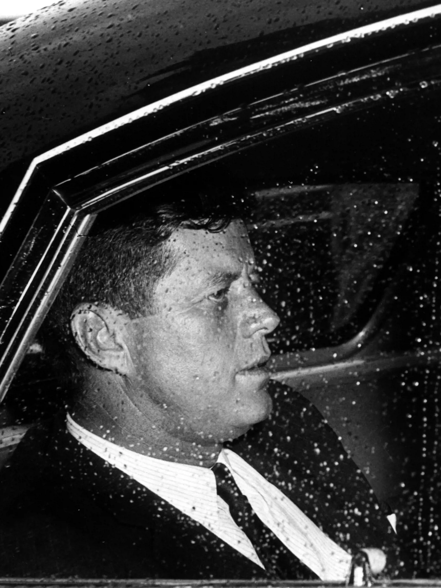 John F. Kennedy, the nation's 35th President, would have turned 100 years old on May 29, 2017. With the centennial anniversary of John F. Kennedy's birth, the former president's legacy is being celebrated across the nation. PICTURED: Jun 13, 1961; Washington, DC, USA; Date unknown. President JOHN F. KENNEDY in a limousine with a rain streaked window., Image: 333234516, License: Rights-managed, Restrictions: JOHN F. KENNEDY LIBRARY PHOTO: AR6659 J, Model Release: no, Credit line: Profimedia, Zuma