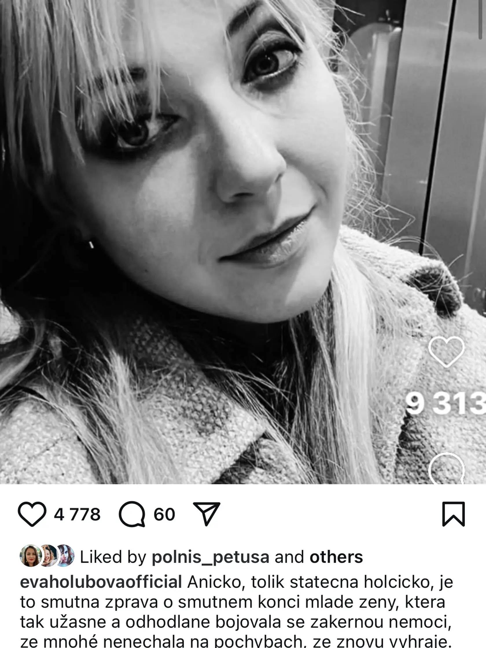 Smrť Aničky Slováčkovej (†29) zarmútila aj známe tváre. Odkaz do neba jej posiela aj Eva Holubová.